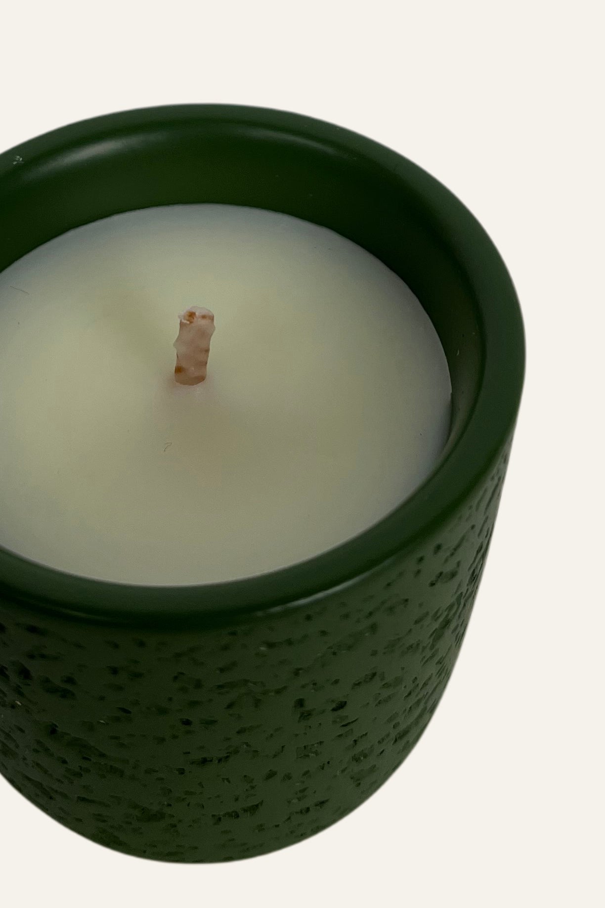 Green Textured Scented Candle