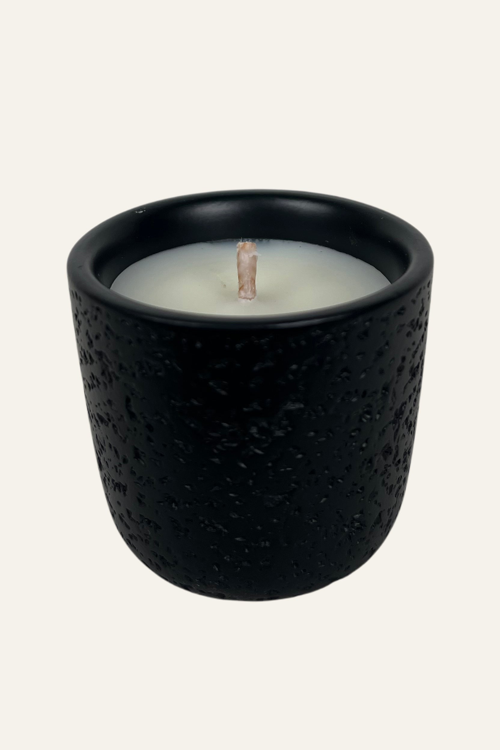 Black Textured Scented Candle