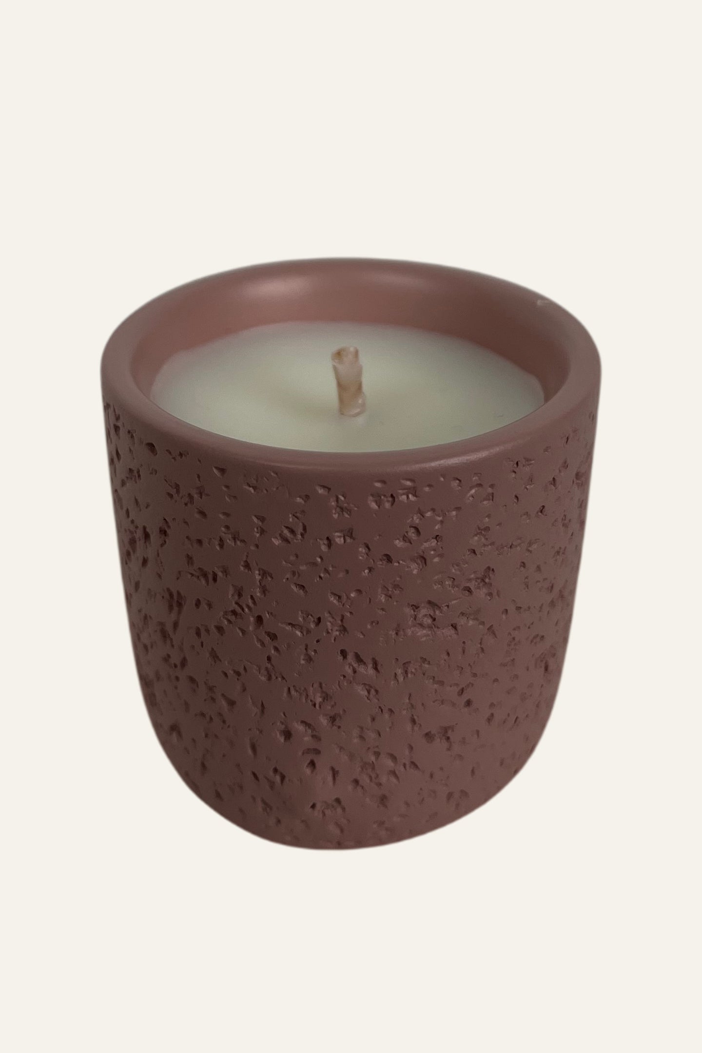 Blush Pink Textured Scented Candle