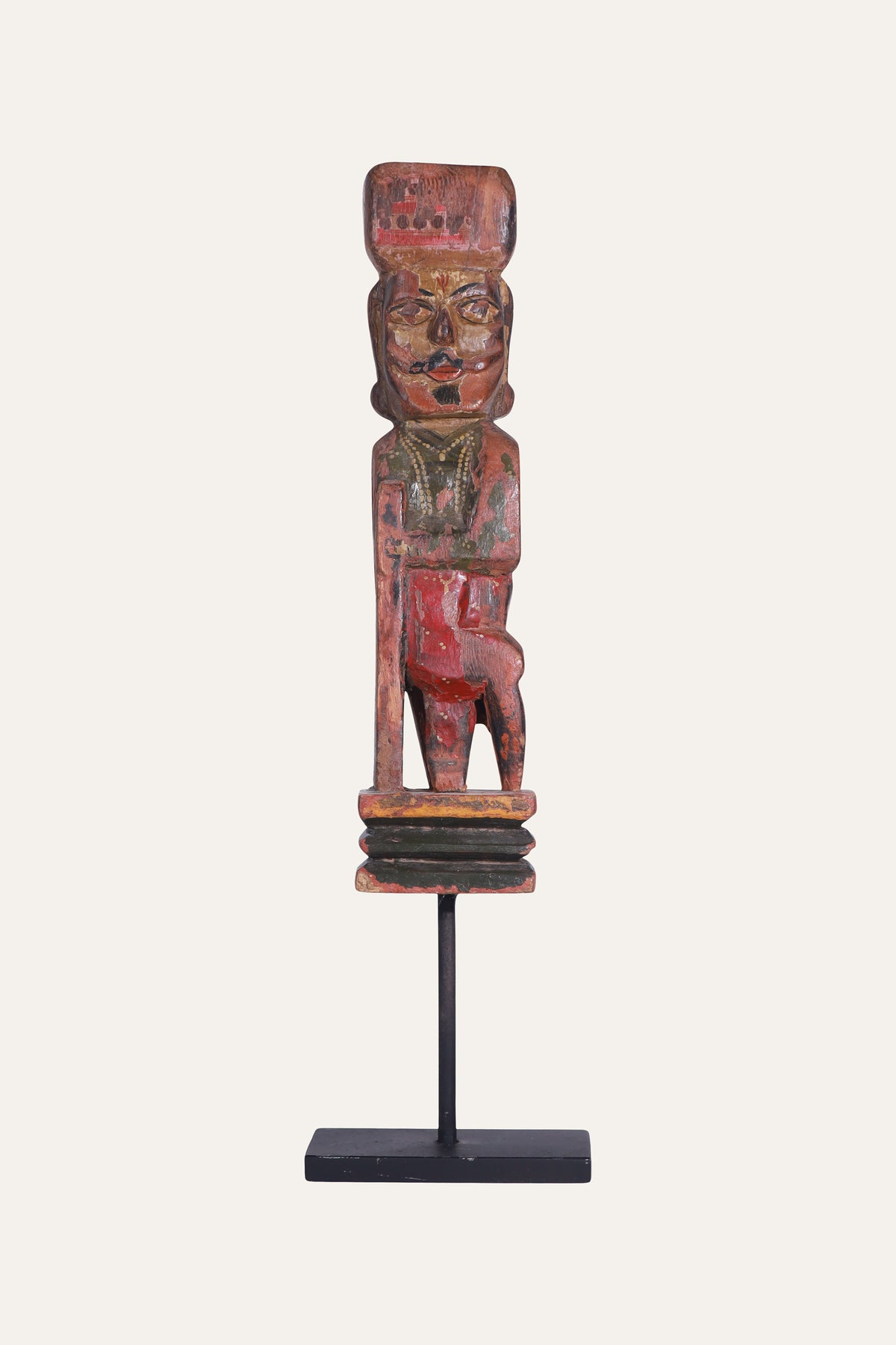 Vintage Totem Figure Sculpture for Console Decor