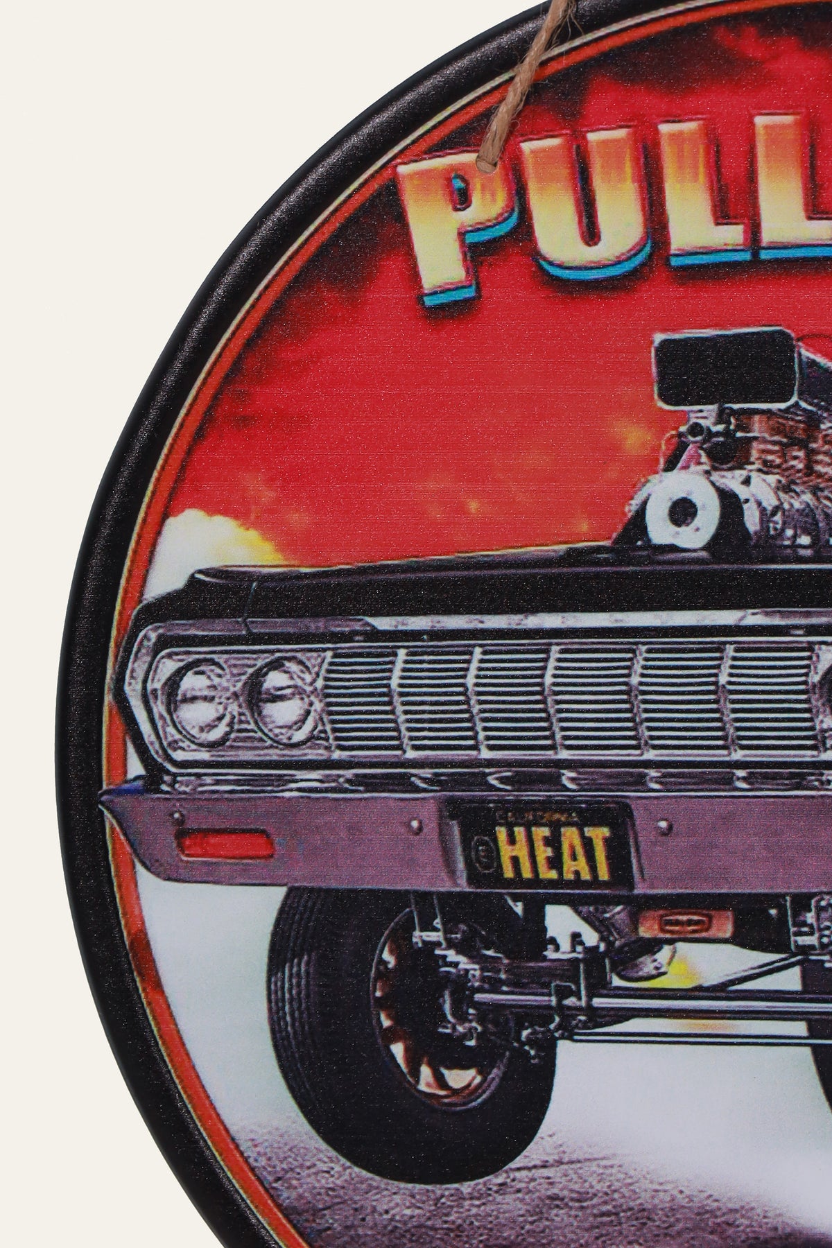 Vintage Highway Patrol Car  Wall Plaque
