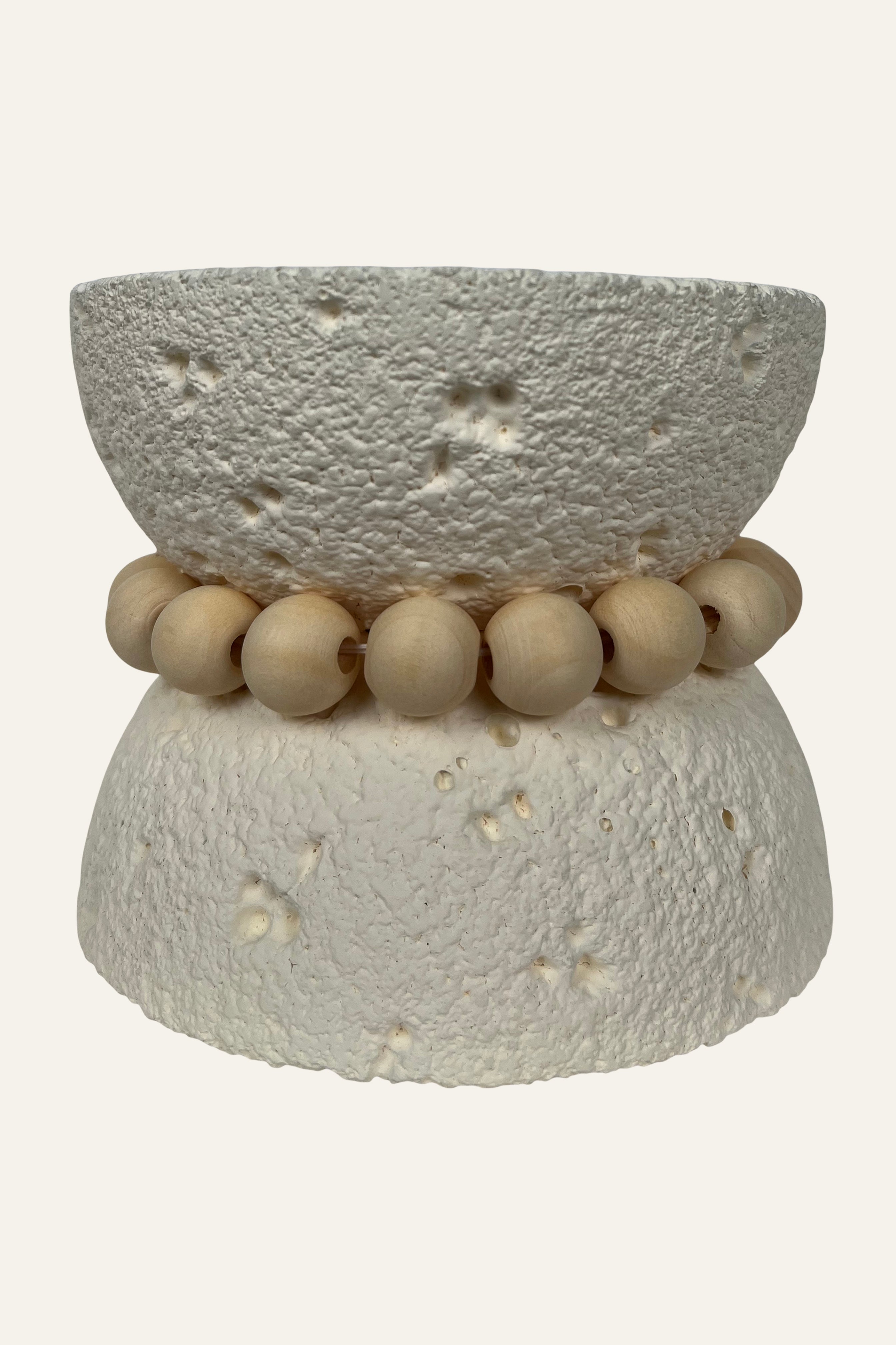 Beaded Textured Soy Wax Scented Candle