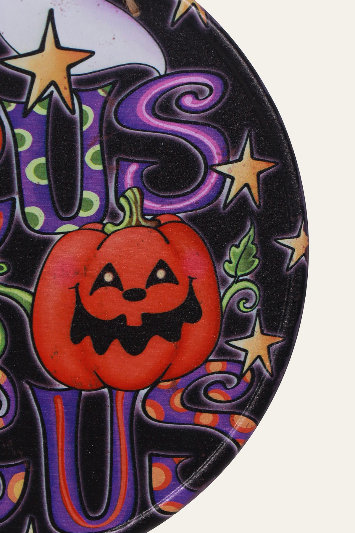 Spooky Halloween Round Wall Display for Kids' Playroom