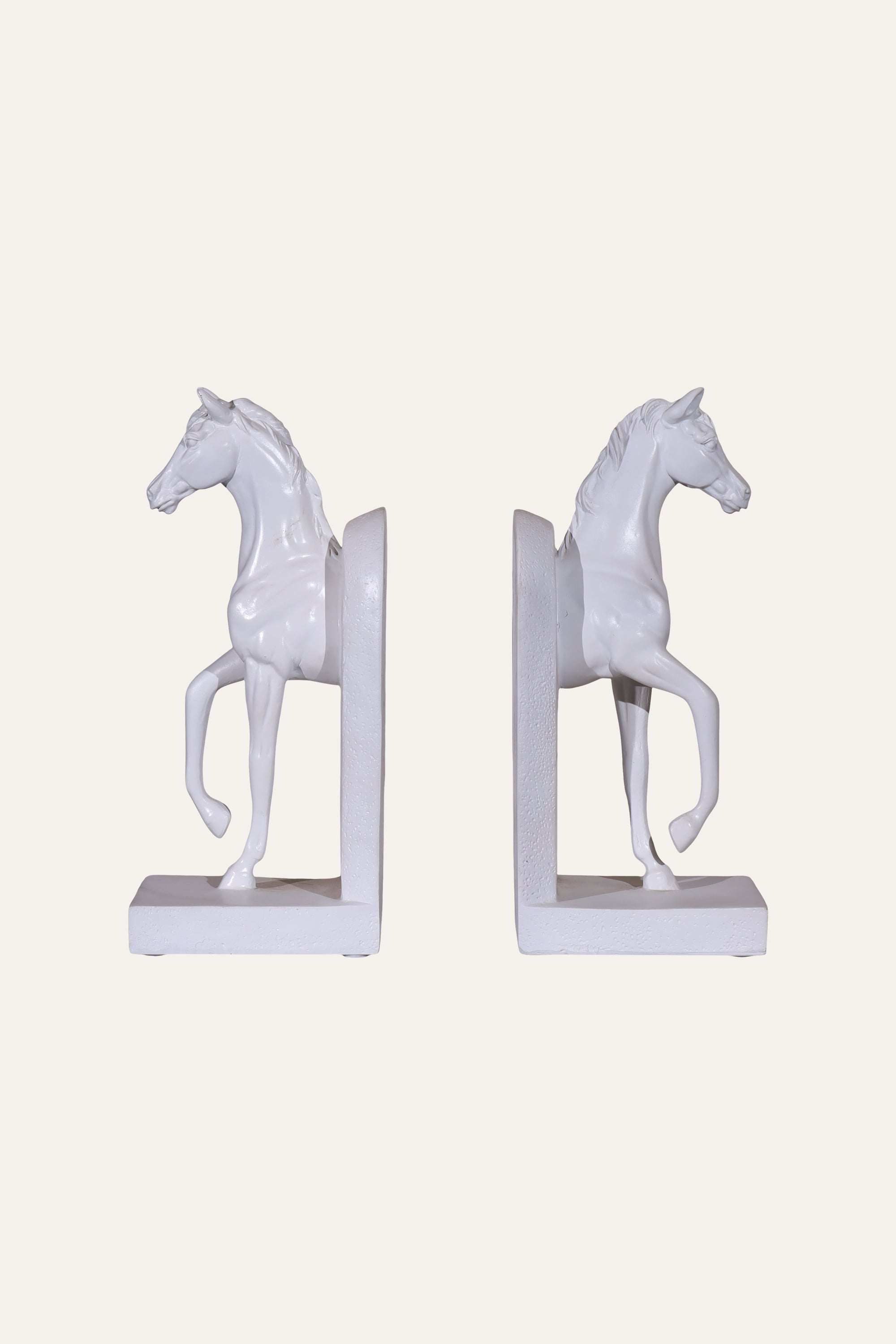 White Horse Bookends for Office Spaces