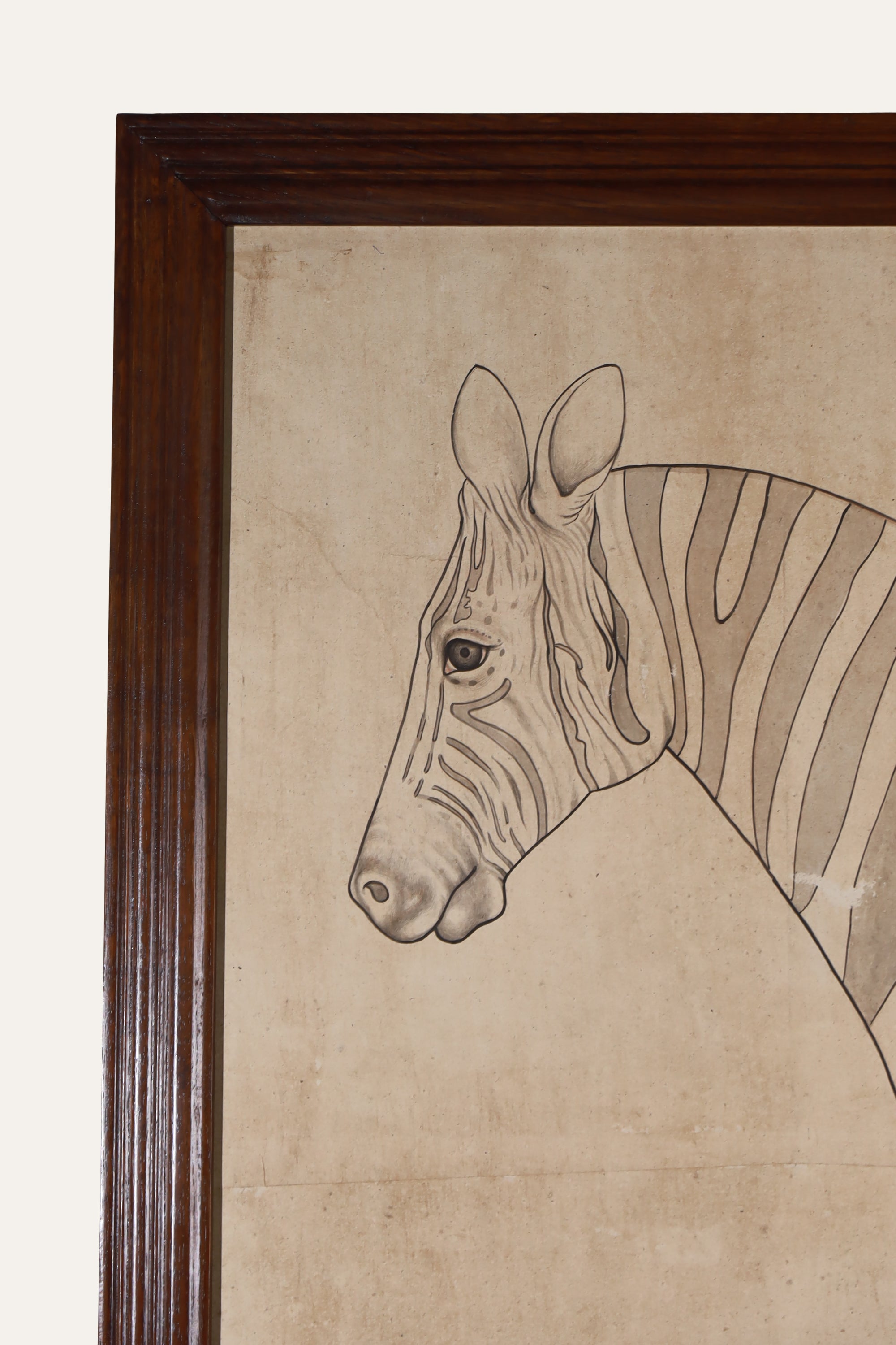 Zebra Water Color Art for Kids' Room