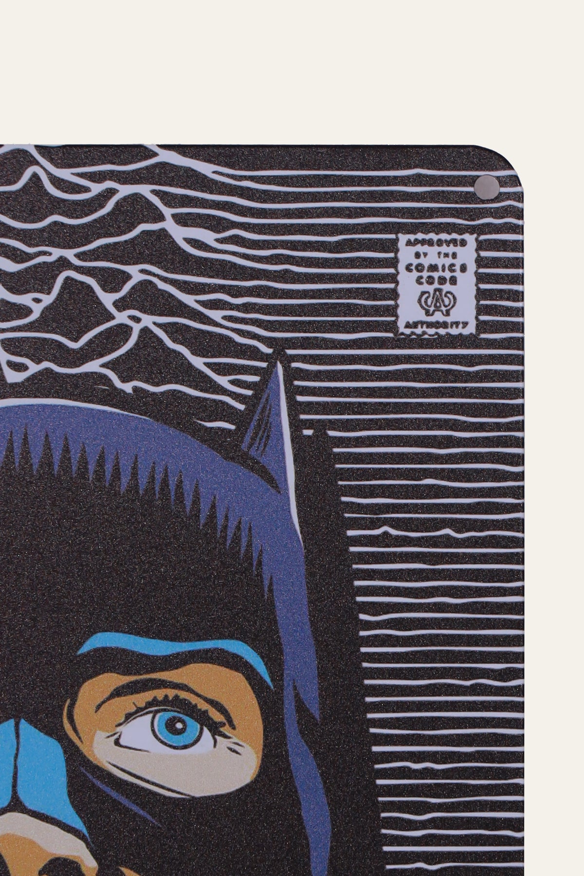 Smoking Batman Metal Plaque | Comic Book Wall Art for Bedrooms