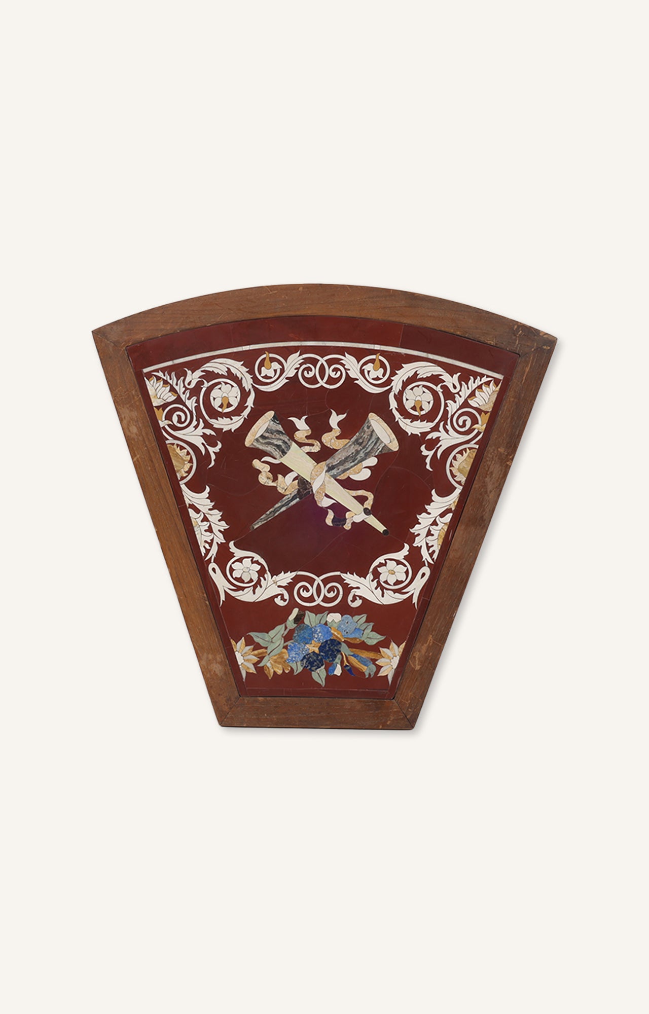 Inlaid Marble Semi-precious Stone Wall Plaque