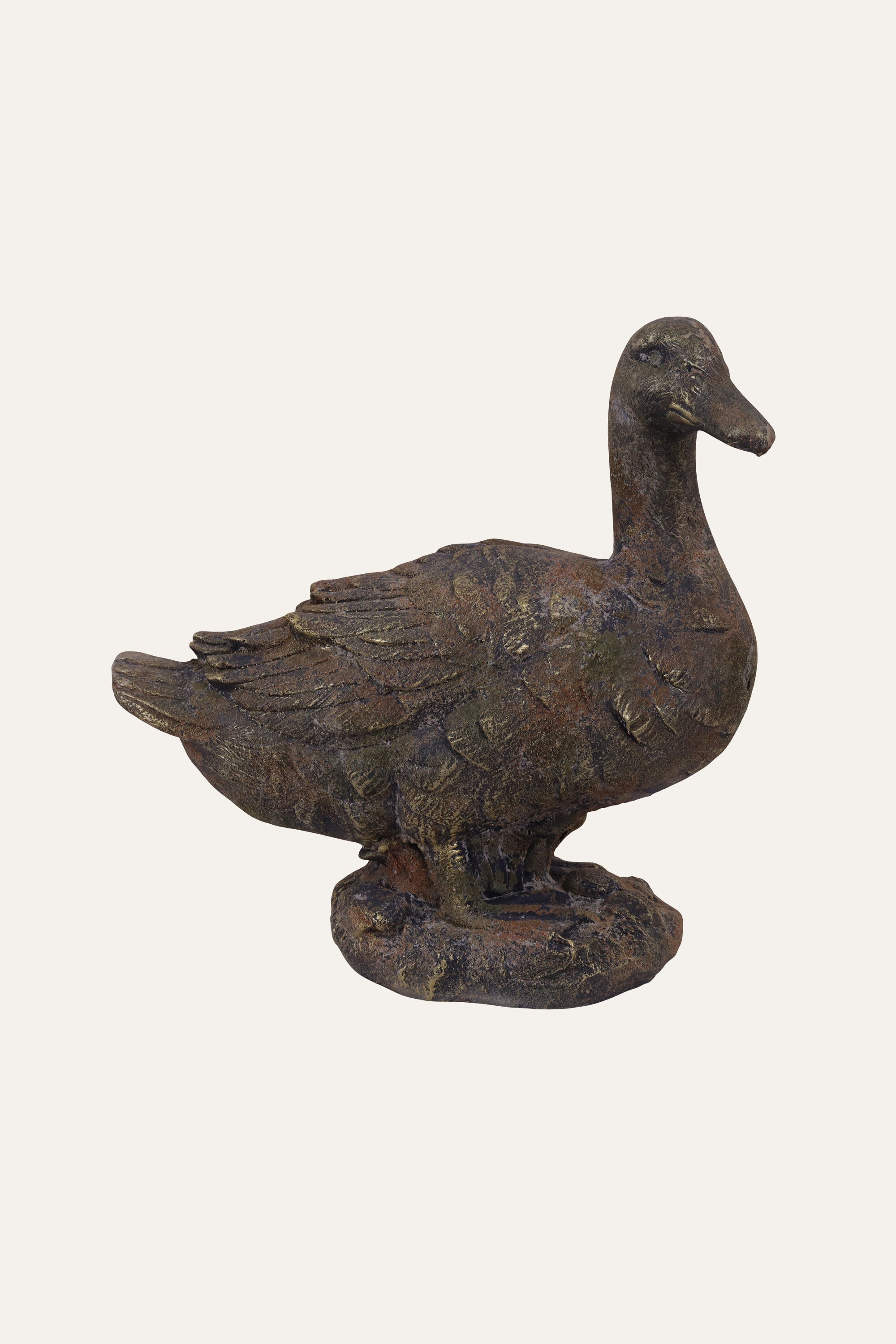 Sitting Duck Sculpture for Coastal Decor