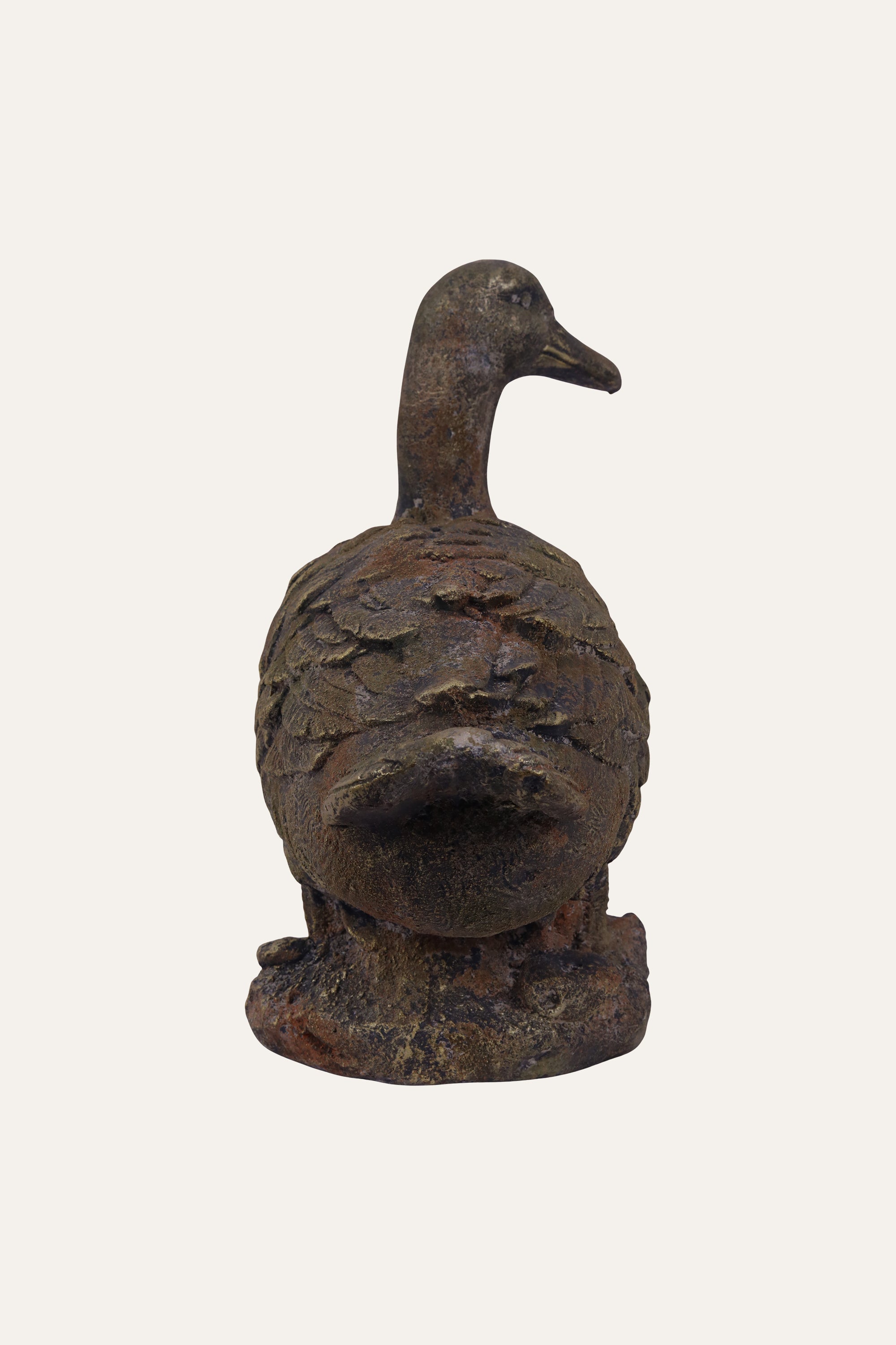 Sitting Duck Sculpture for Coastal Decor