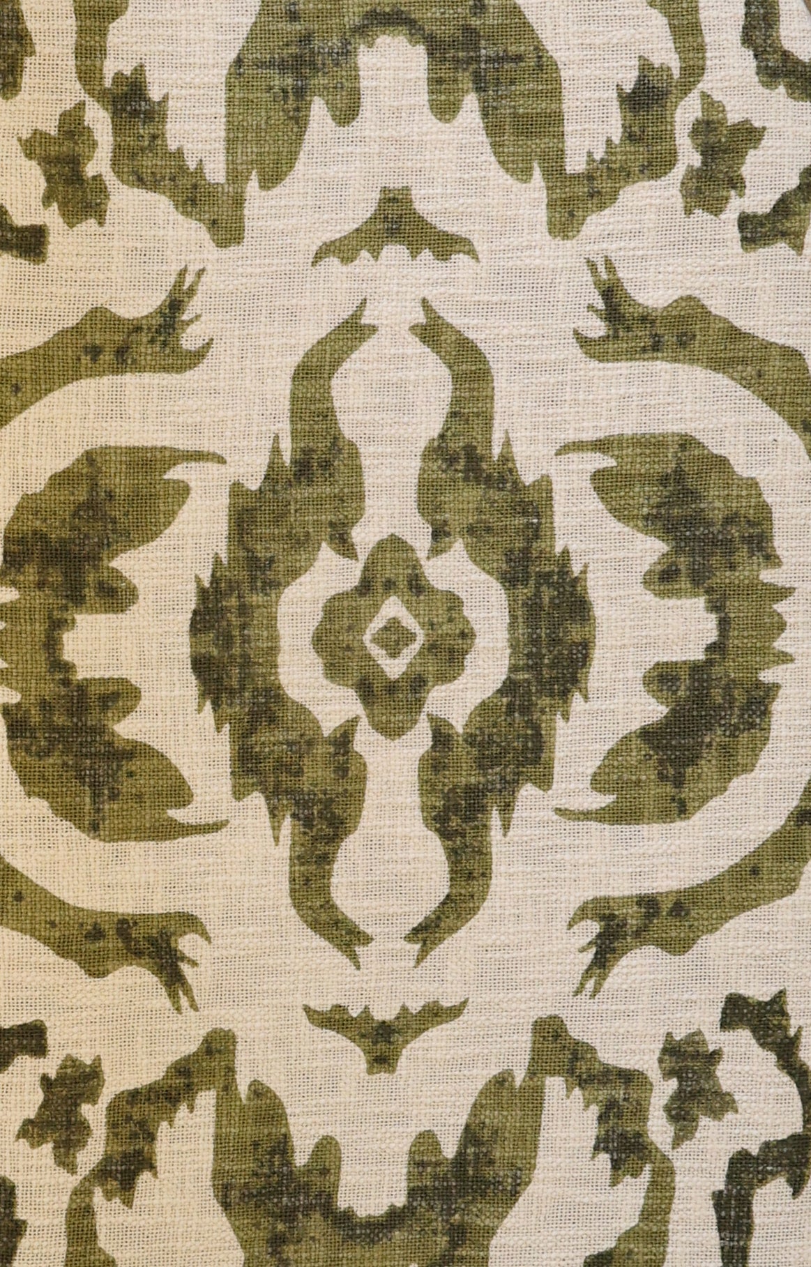 Verdant blooms block printed throw