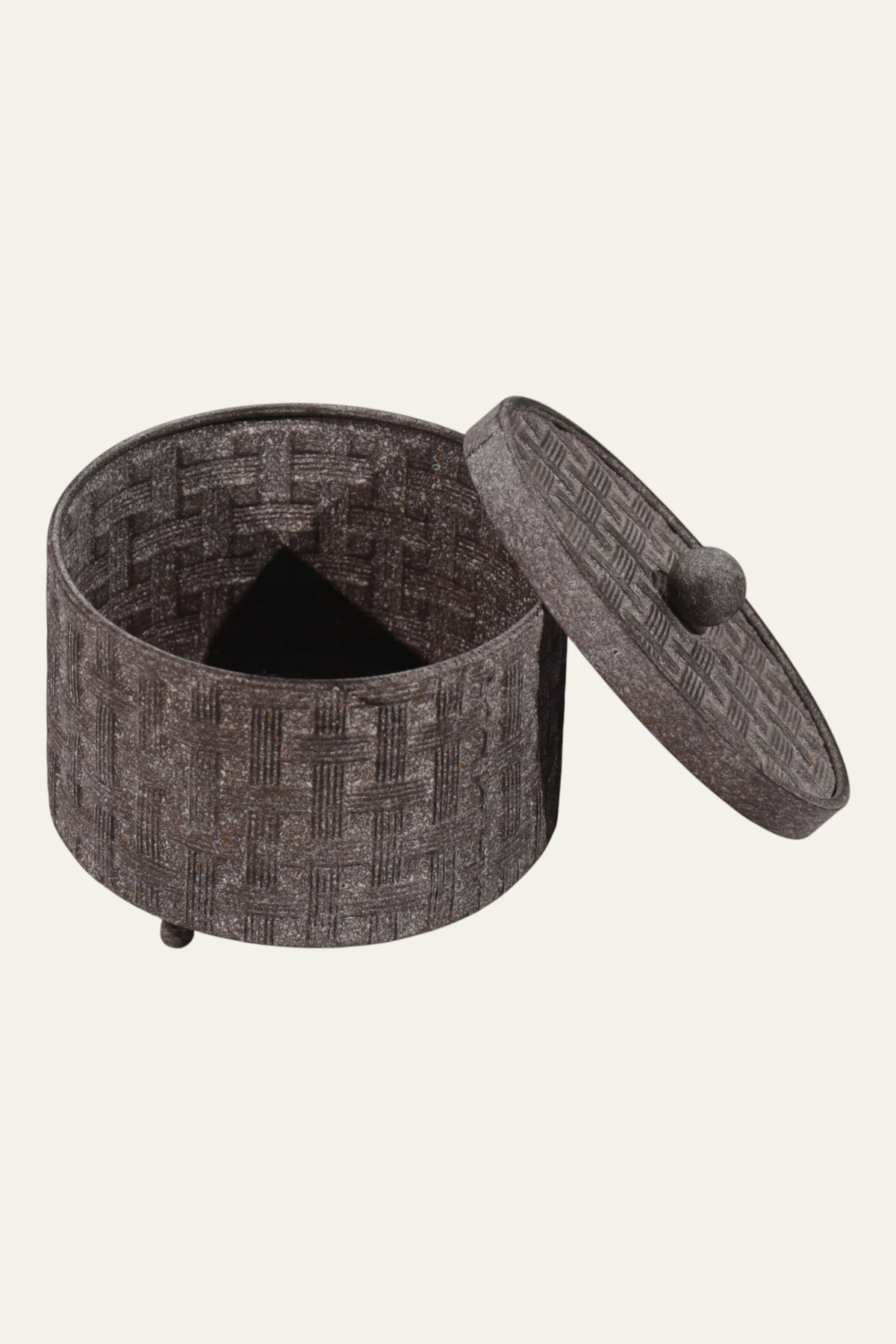 Basketweave Texture Storage Organiser Box for Coffee Tables - Small