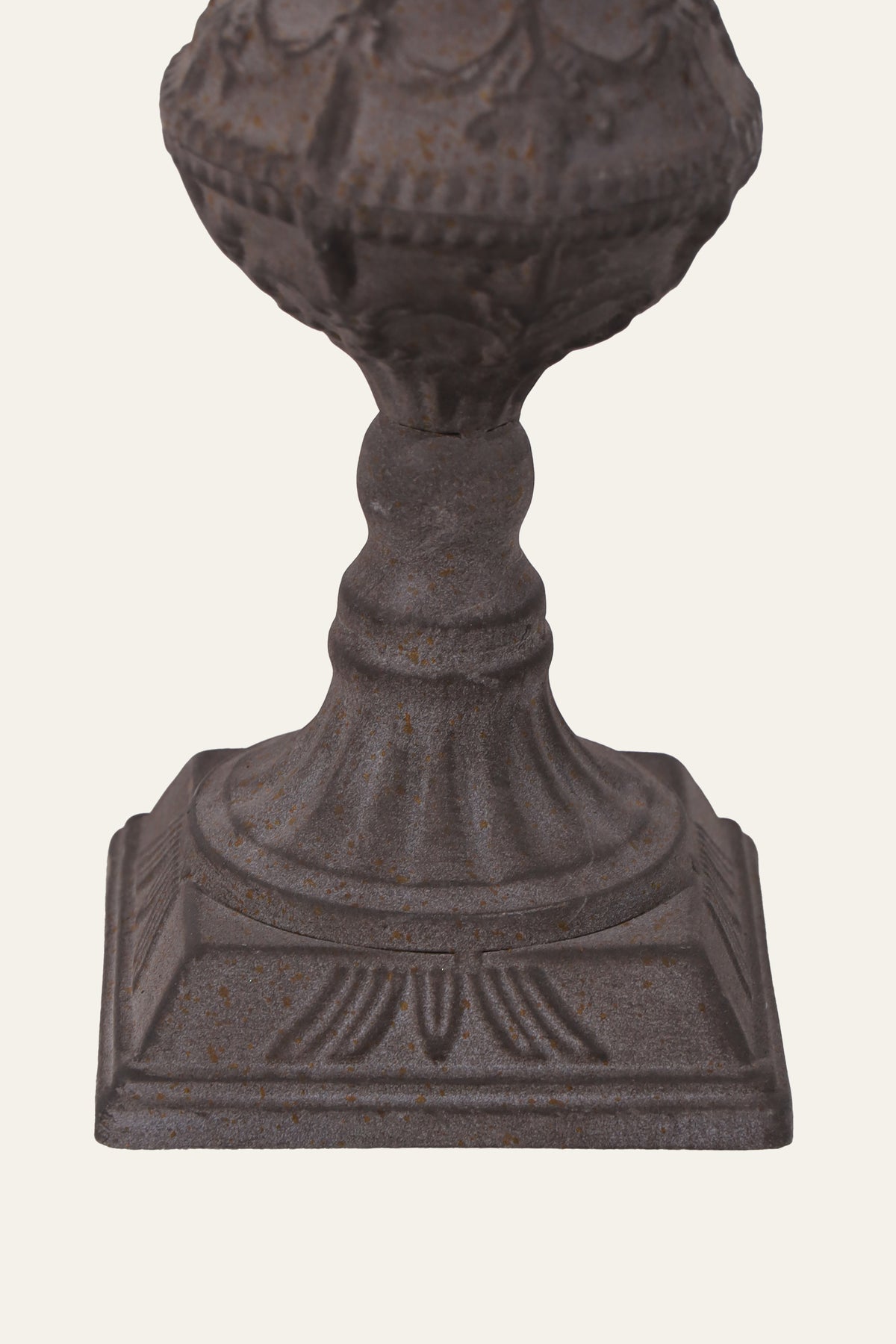 Floral Medallion Finial Tabletop Decor for Console Styling