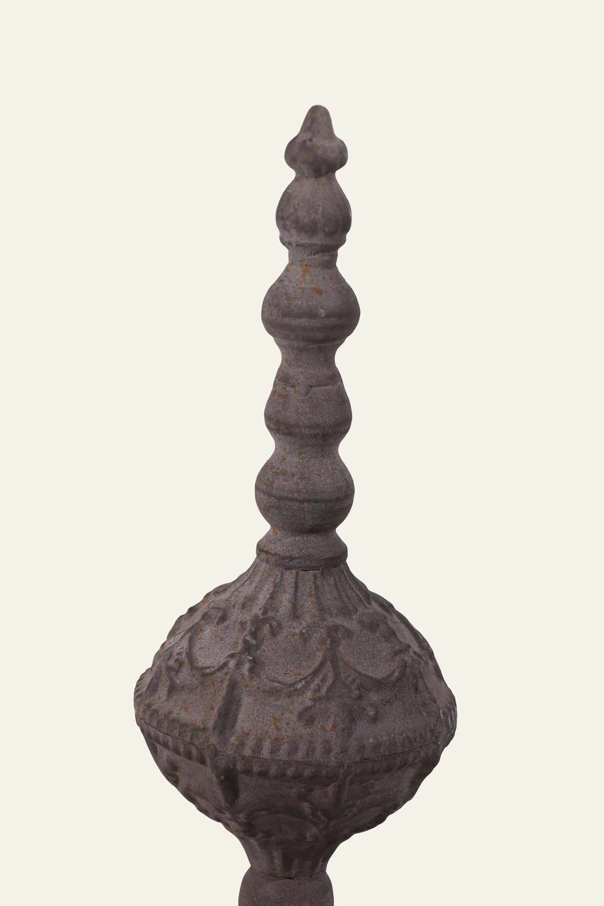 Floral Medallion Finial Tabletop Decor for Console Styling