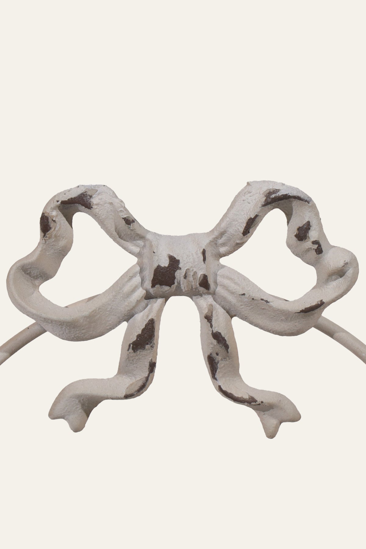 Ivory Bow-Handle Pedestal Tray for High Tea Display