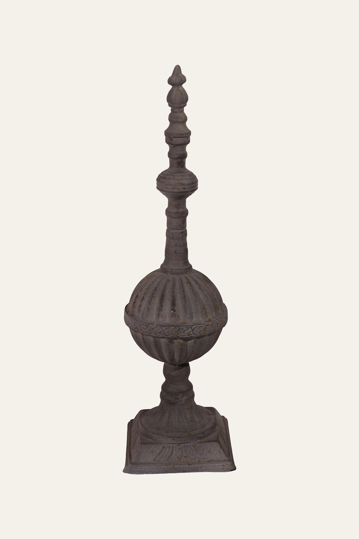 Tall Ribbed French Country Finial for Entryway Decor