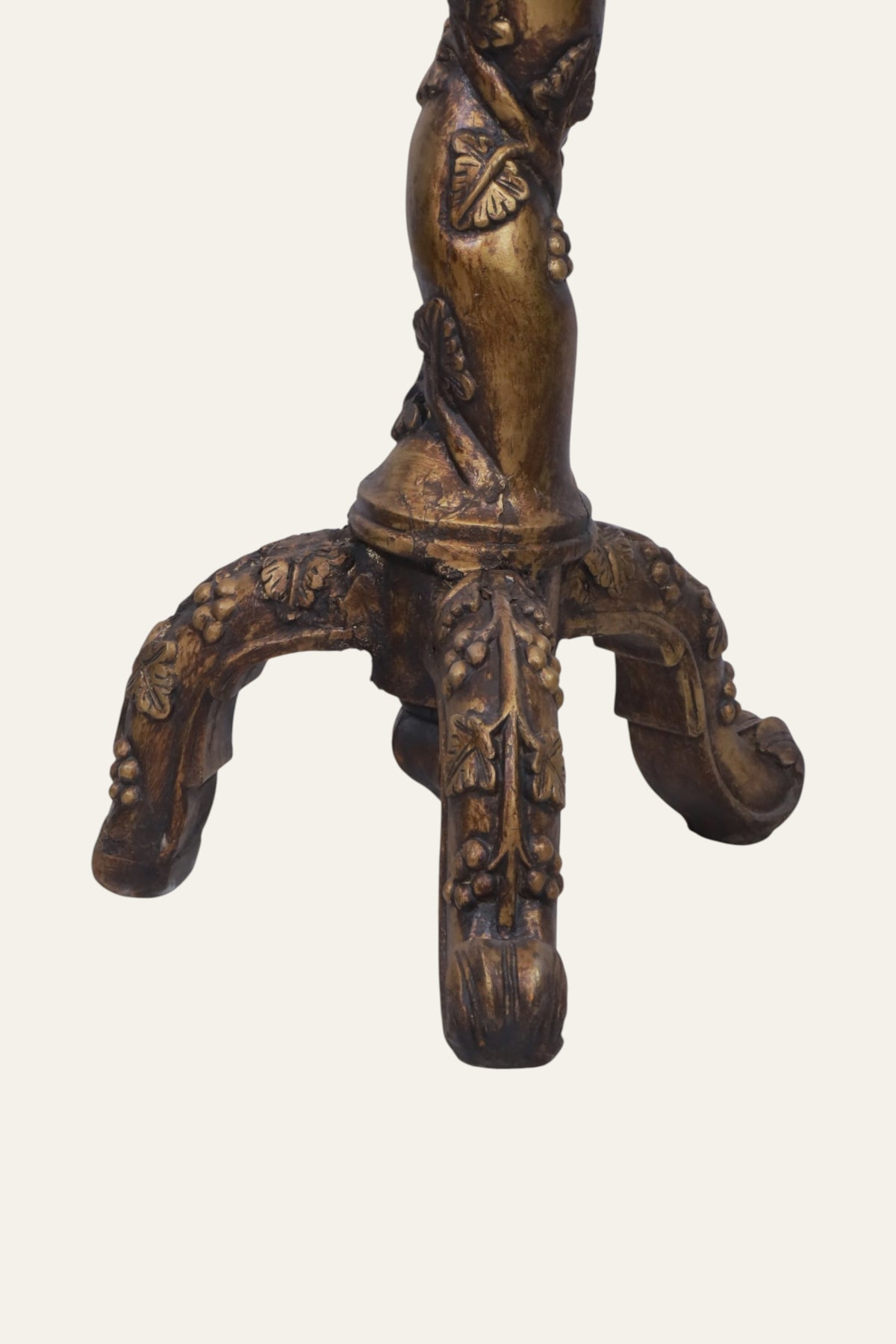 Twisted Vine Floor Candle Pillar with Tripod Feet
