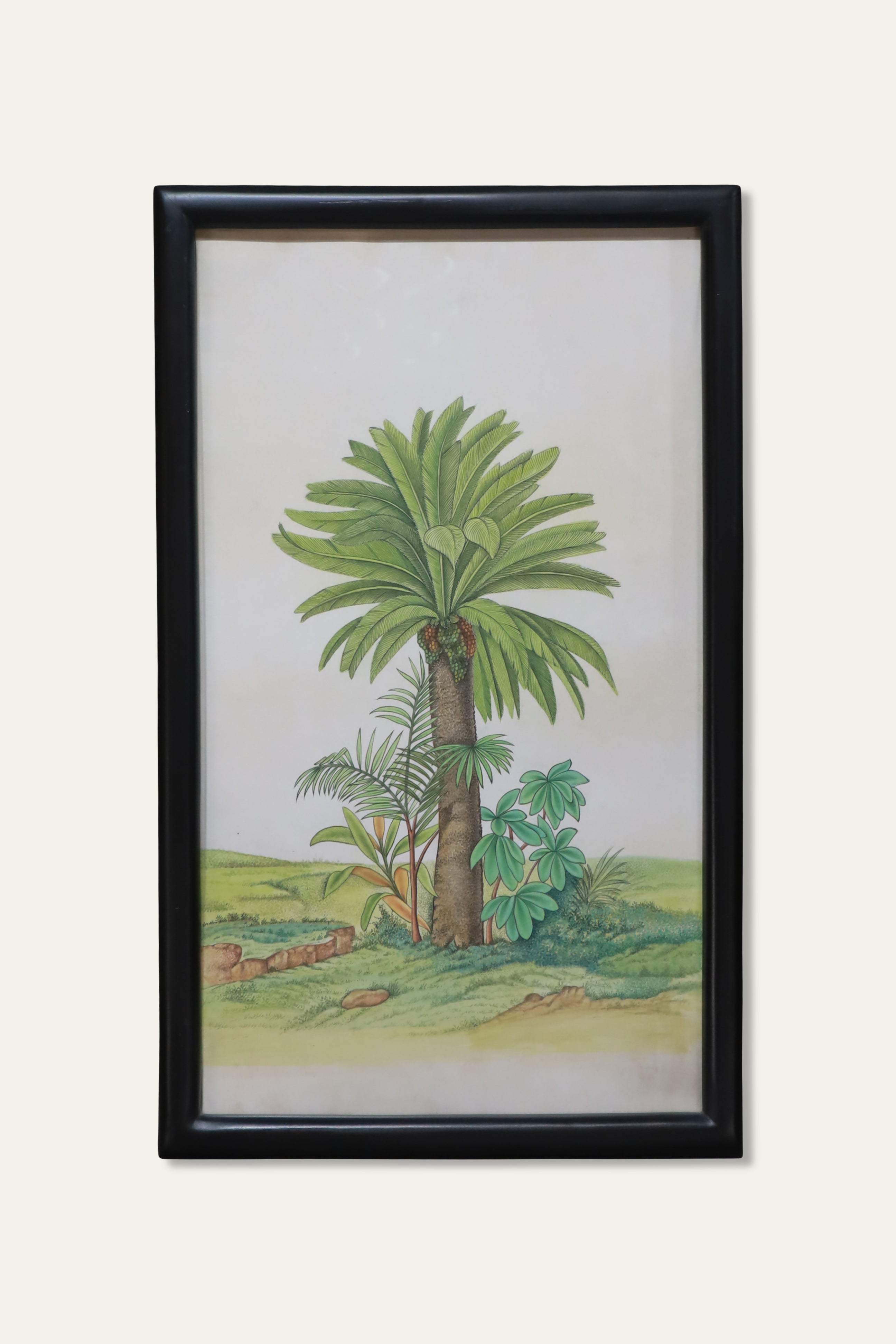 Tropical Palm Landscape Art for Hallway & Reading Corner Decor