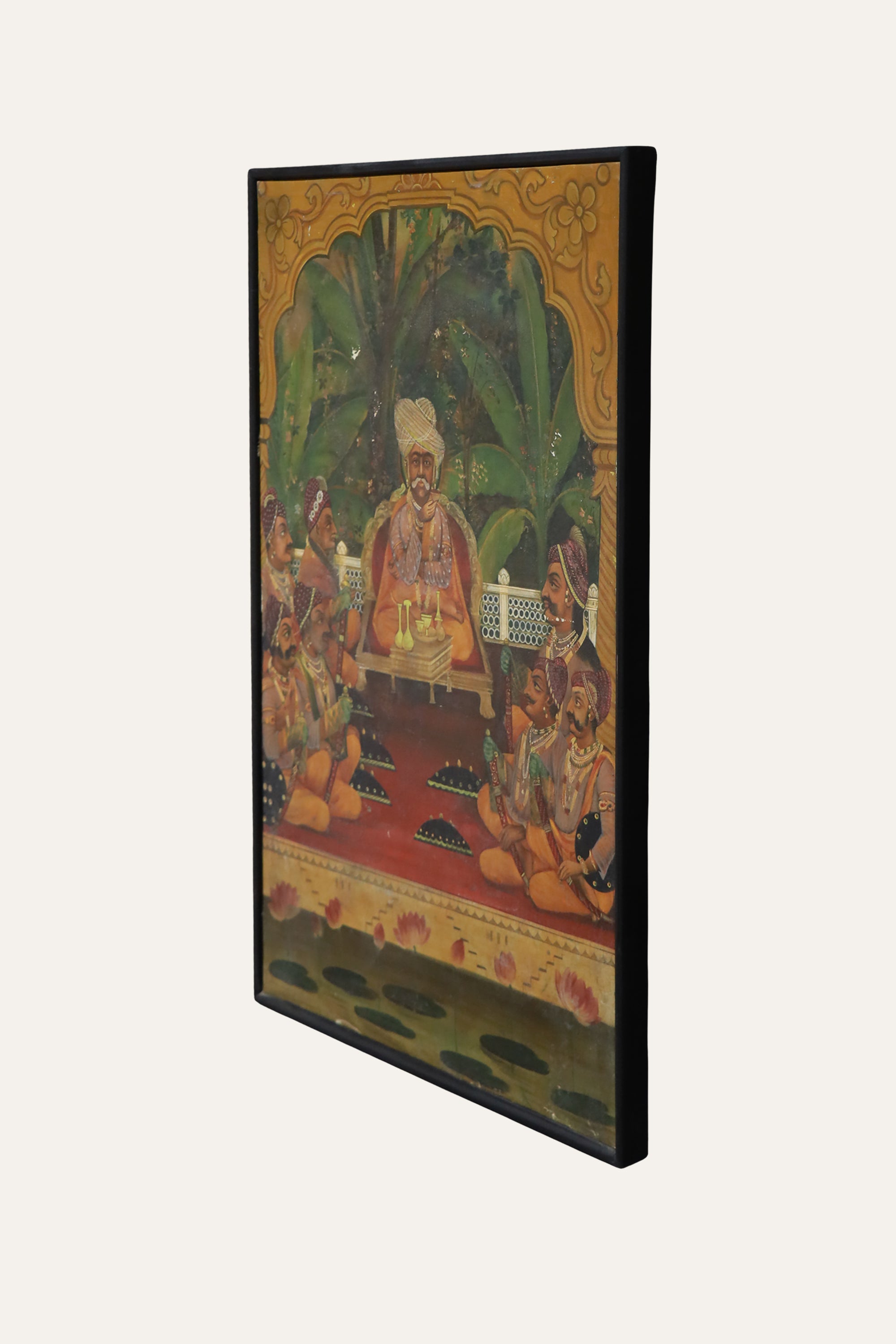 Indian Royal Court Painting for Formal Living Room Wall Decor