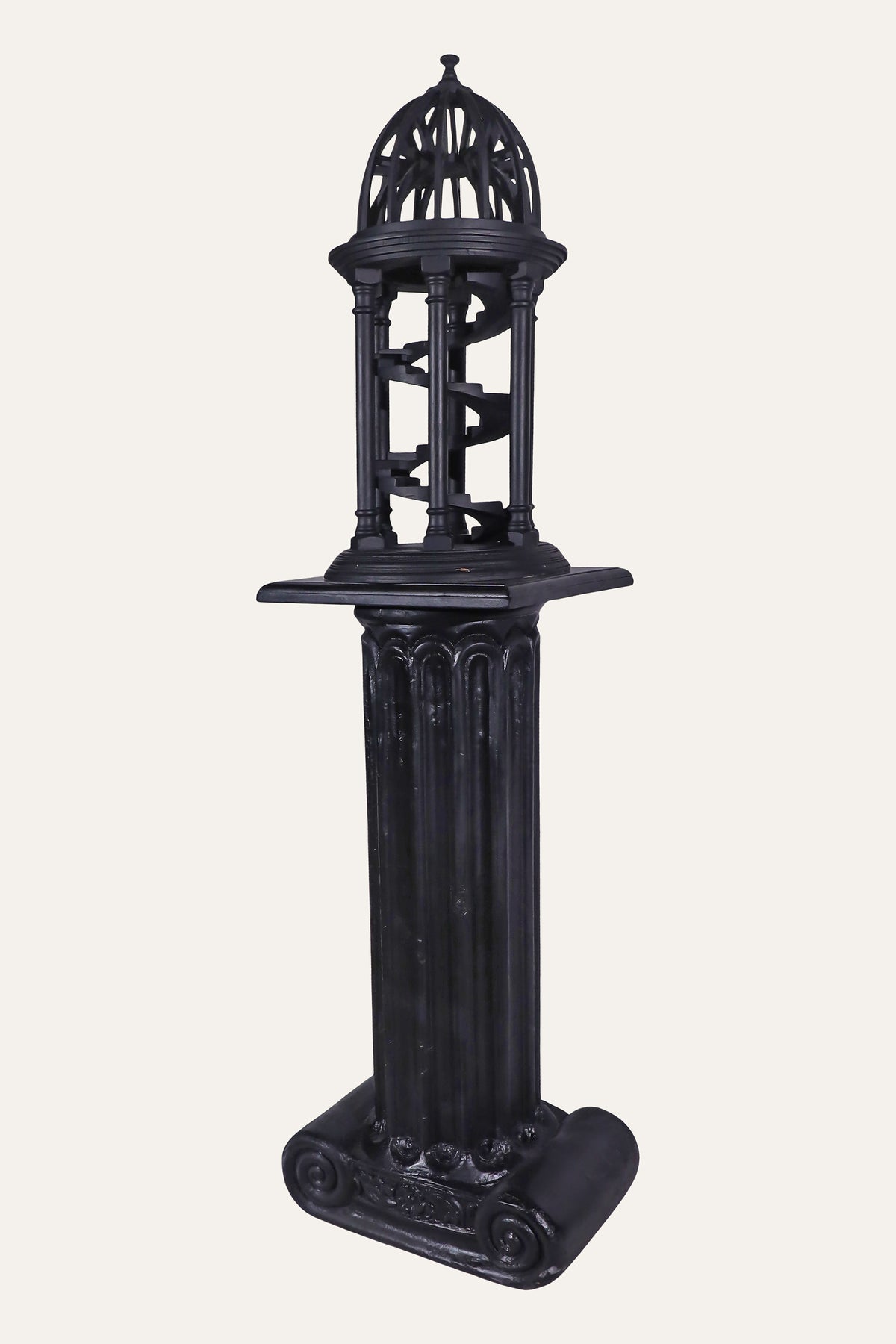 Domed Spiral Staircase Tower on Column Pedestal