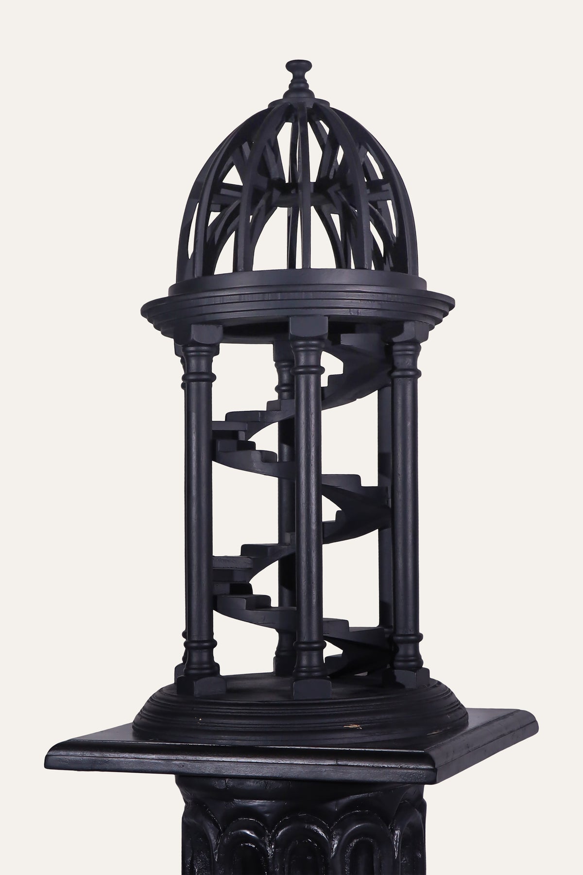 Domed Spiral Staircase Tower on Column Pedestal