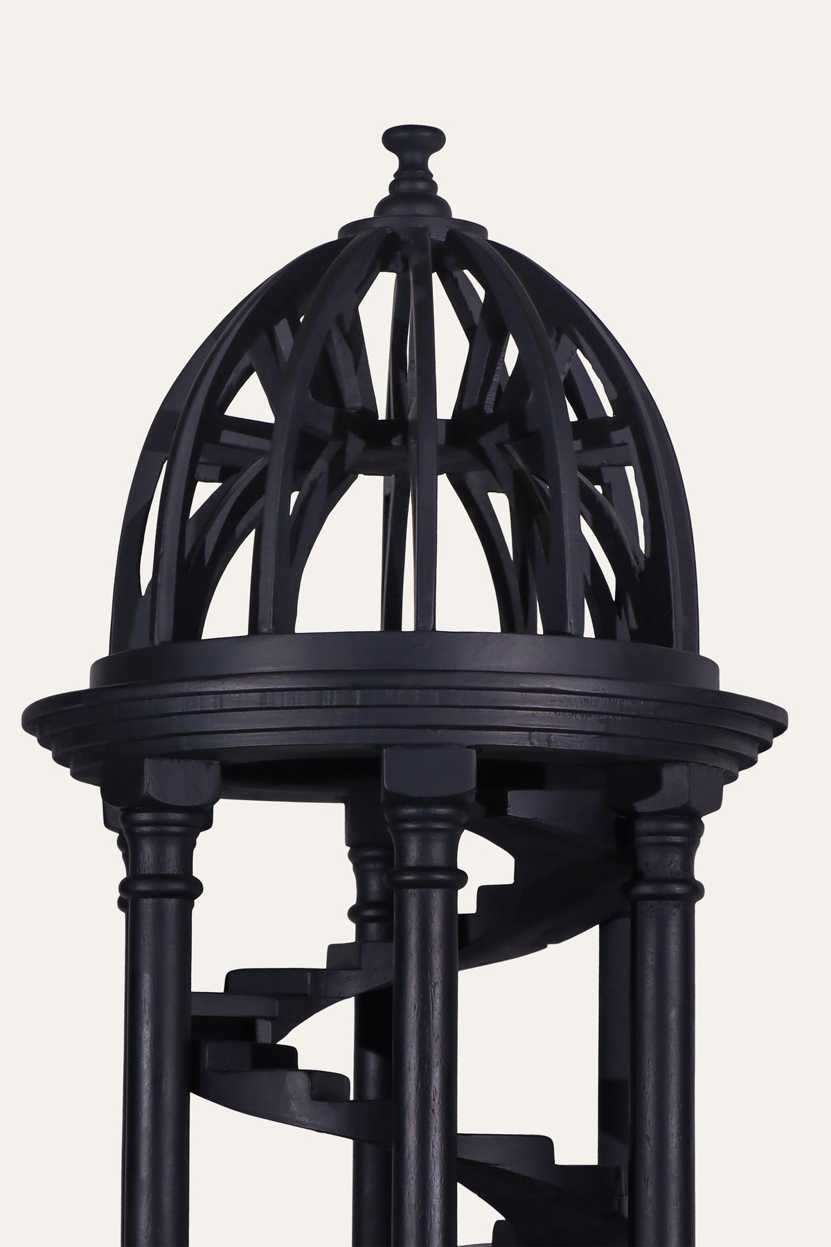 Domed Spiral Staircase Tower on Column Pedestal
