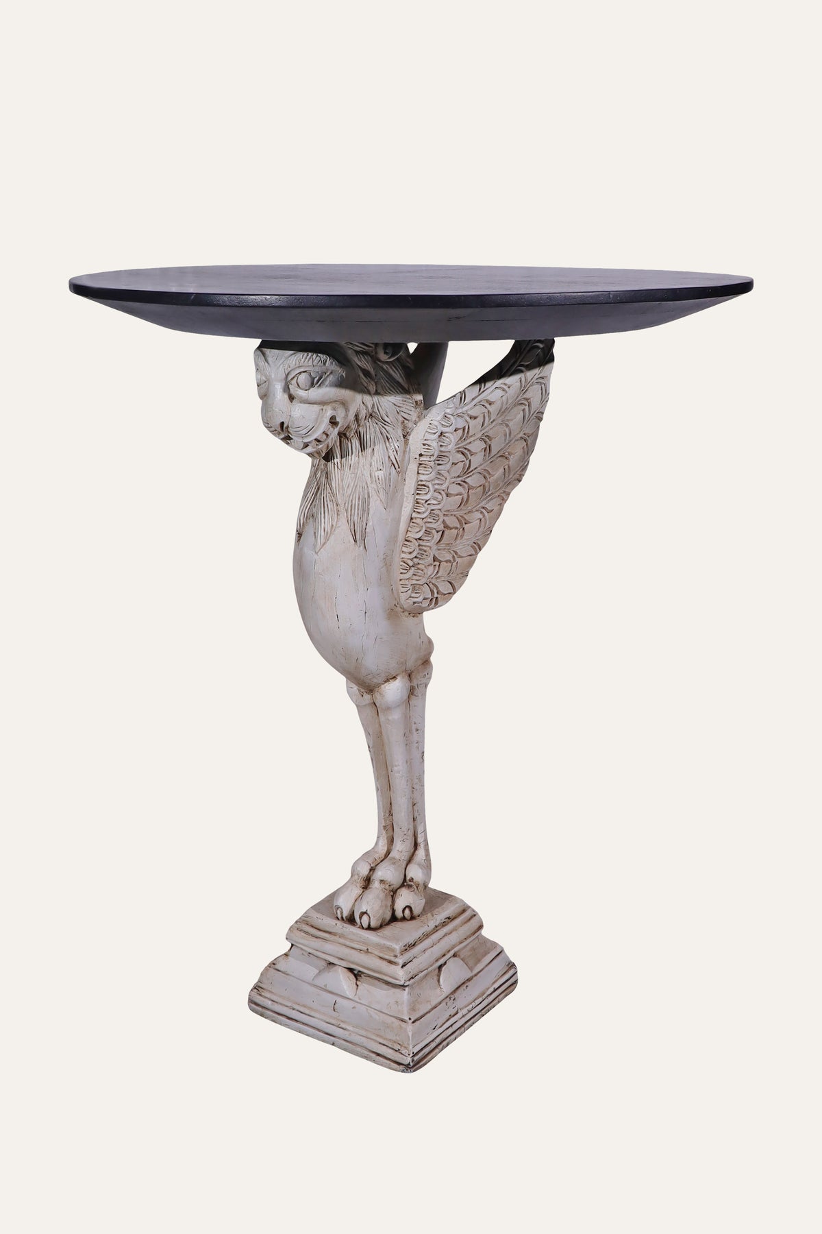 Dual Toned Griffin Pedestal Cocktail Table for Home Bars