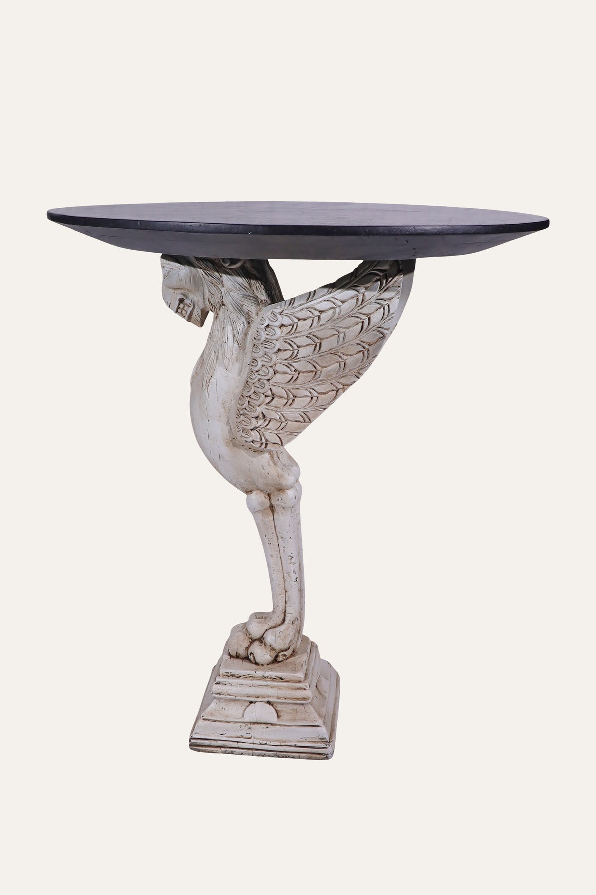 Dual Toned Griffin Pedestal Cocktail Table for Home Bars