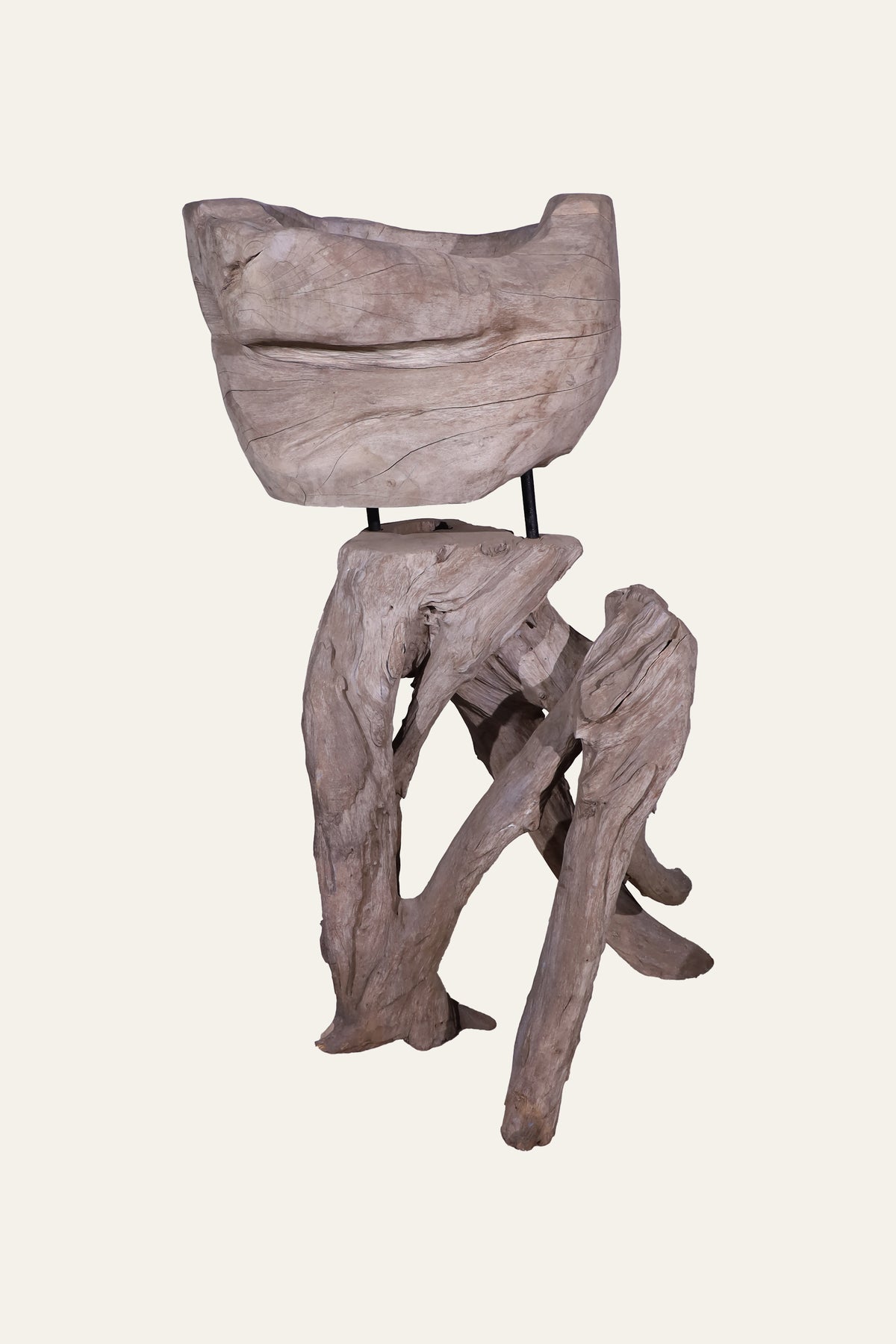 Sculptural Root Wood Bowl Pedestal
