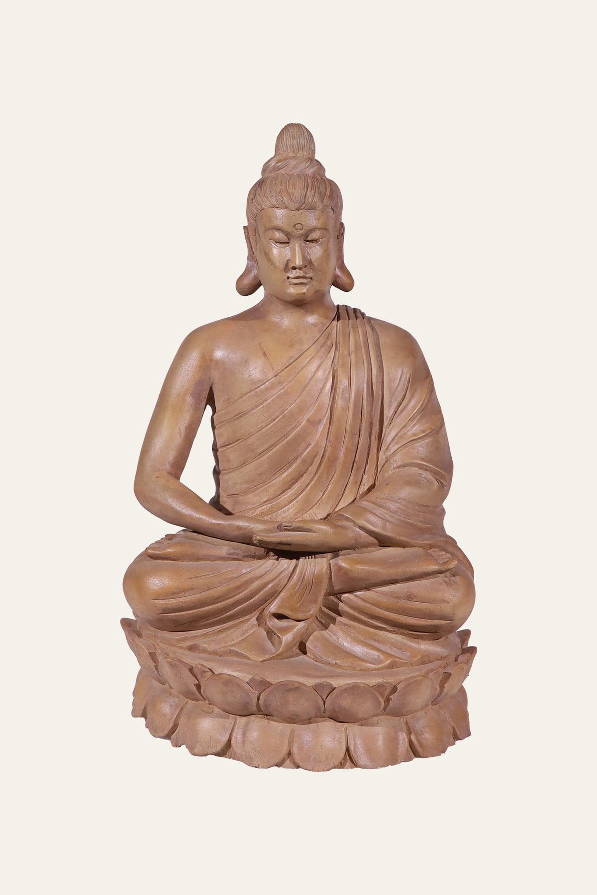 Hand-Carved Meditative Buddha Figurine For Reading Rooms
