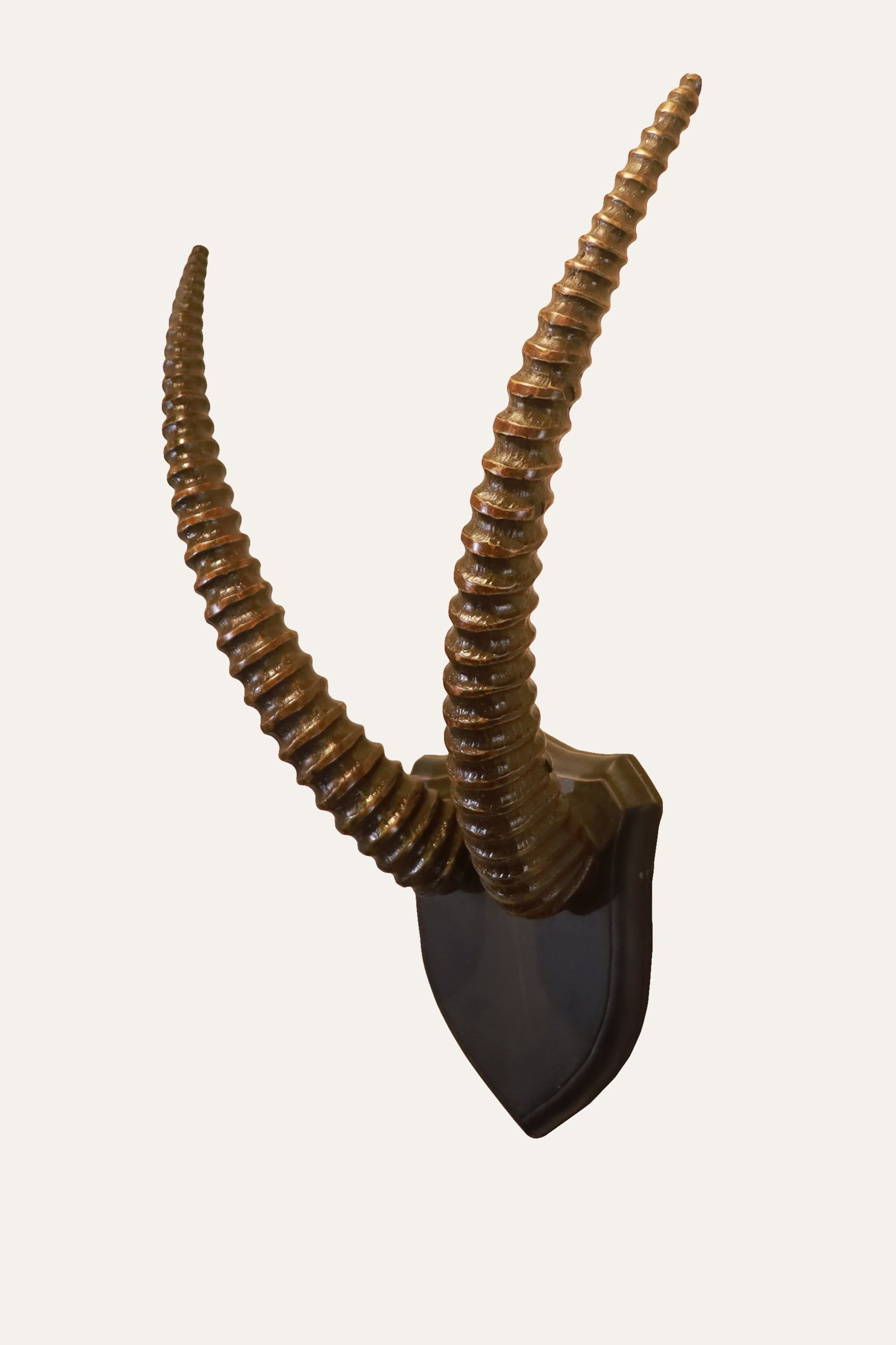 Wooden Antelope Horn Wall Decor for Entryway Accent Styling