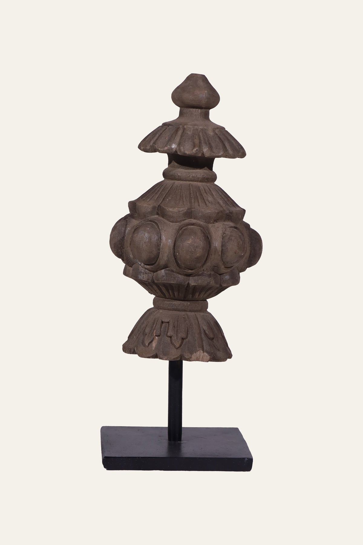 Temple Finial Fragment on Metal Stand