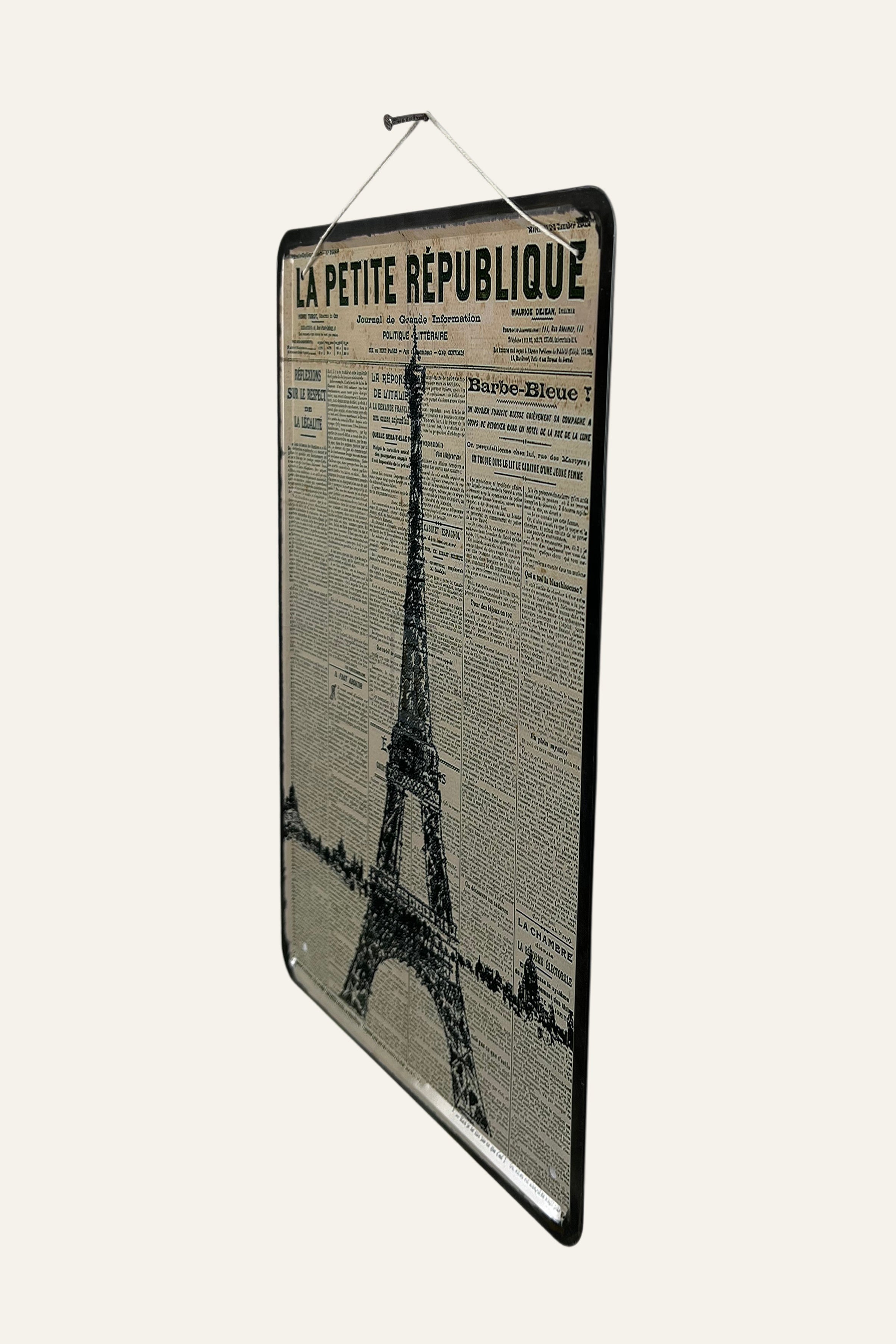 Eiffel Tower Sign Wall Board