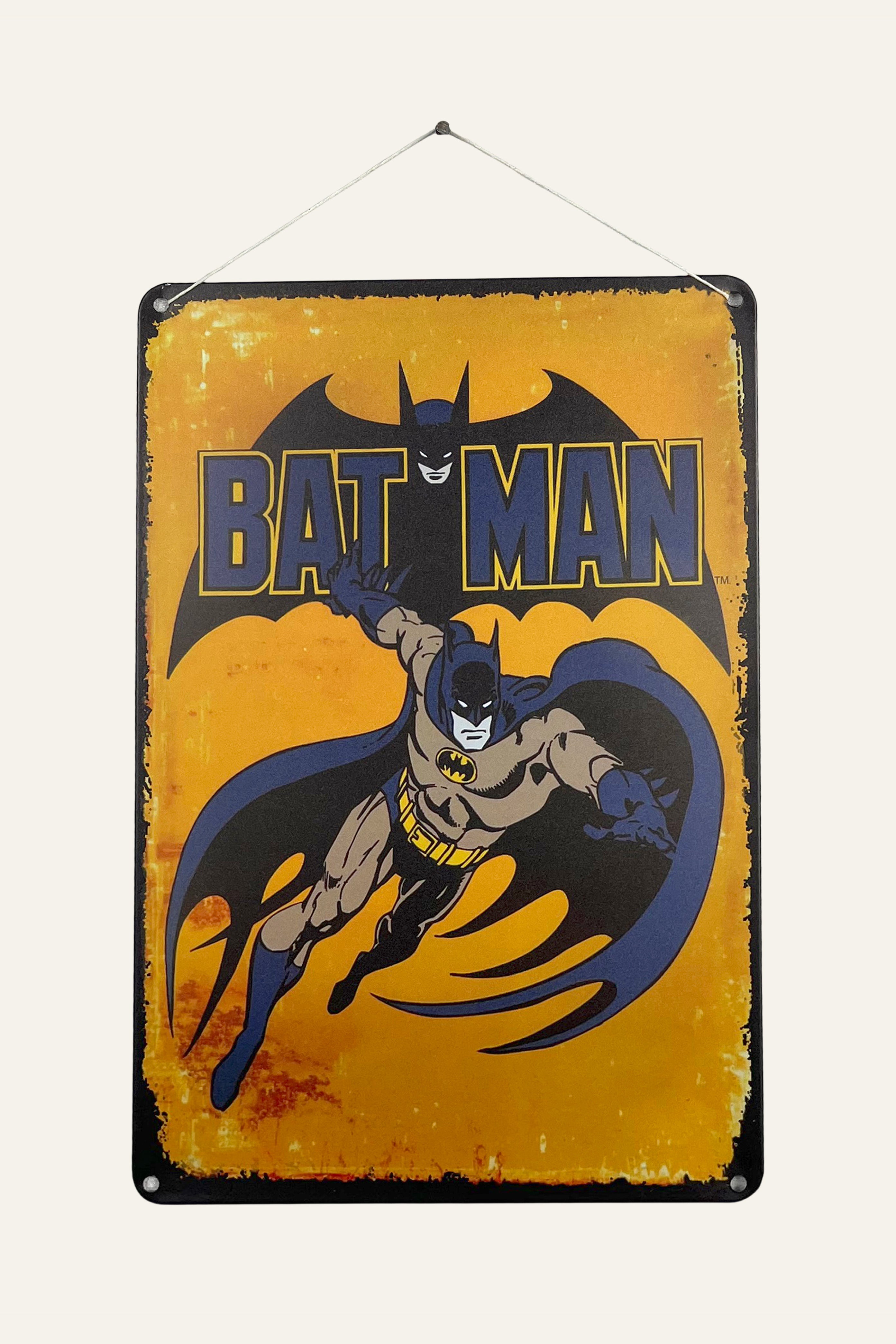 Batman Superhero Metal Rectangular Wall Board