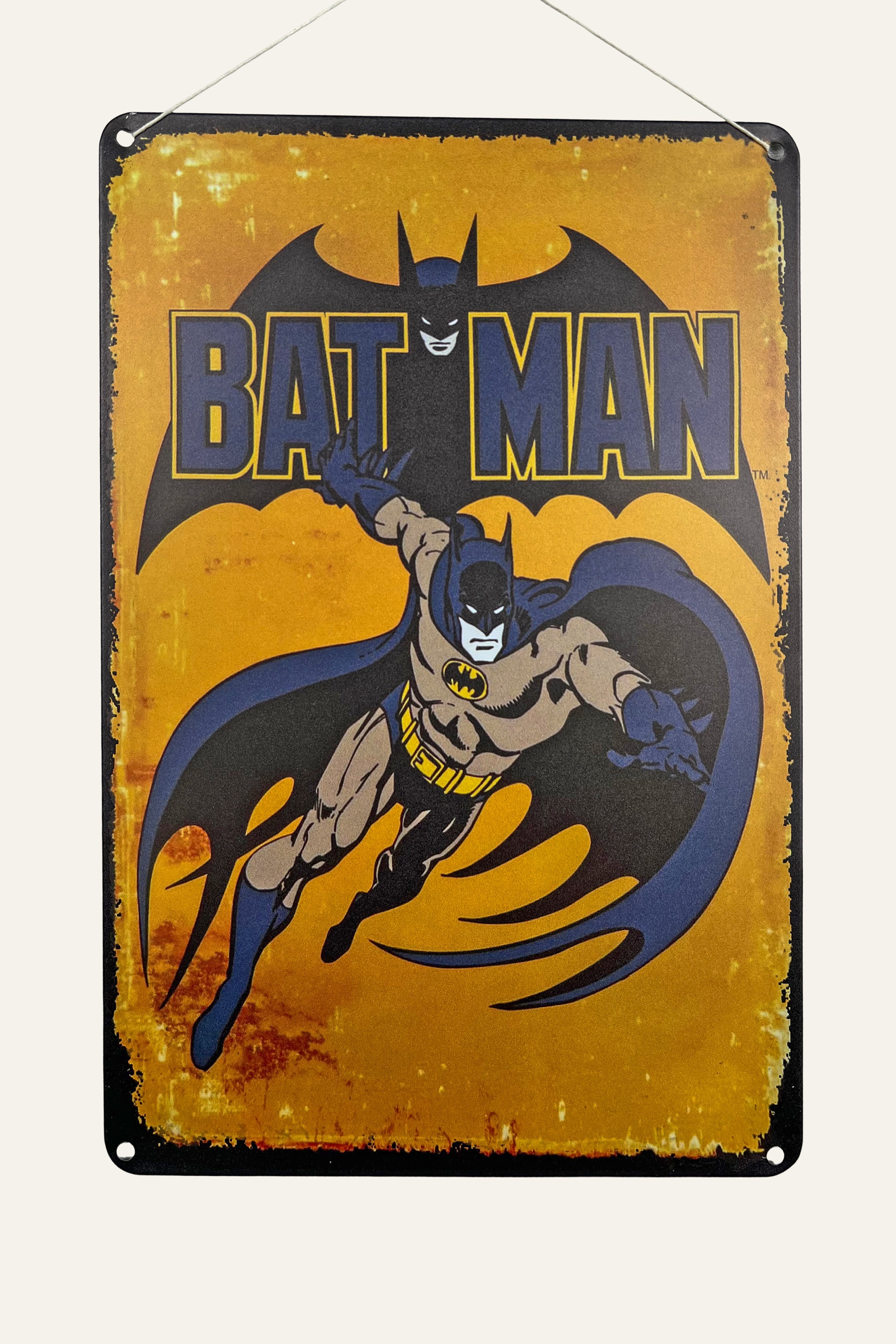 Batman Superhero Metal Rectangular Wall Board