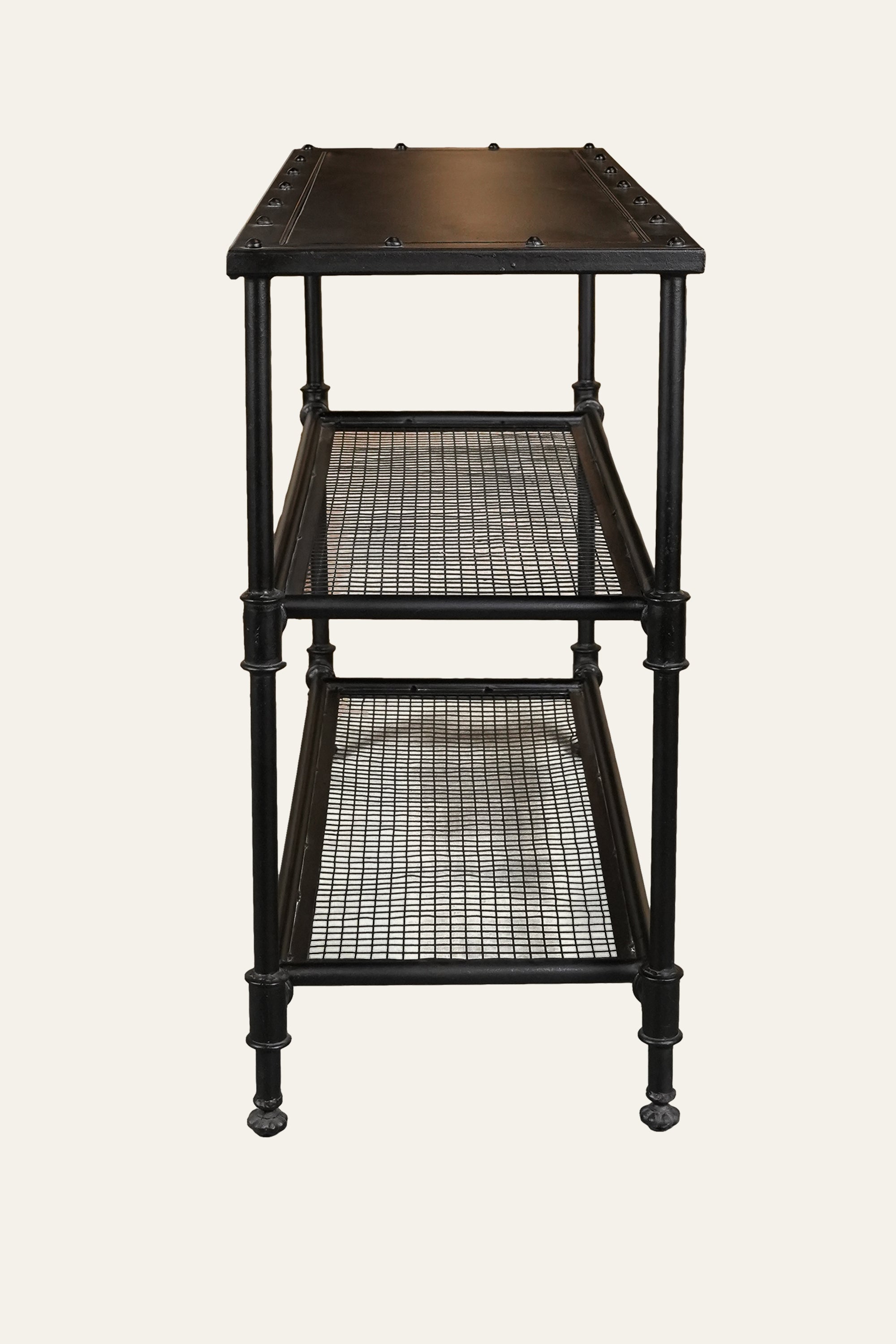 Industrial-style storage shelf