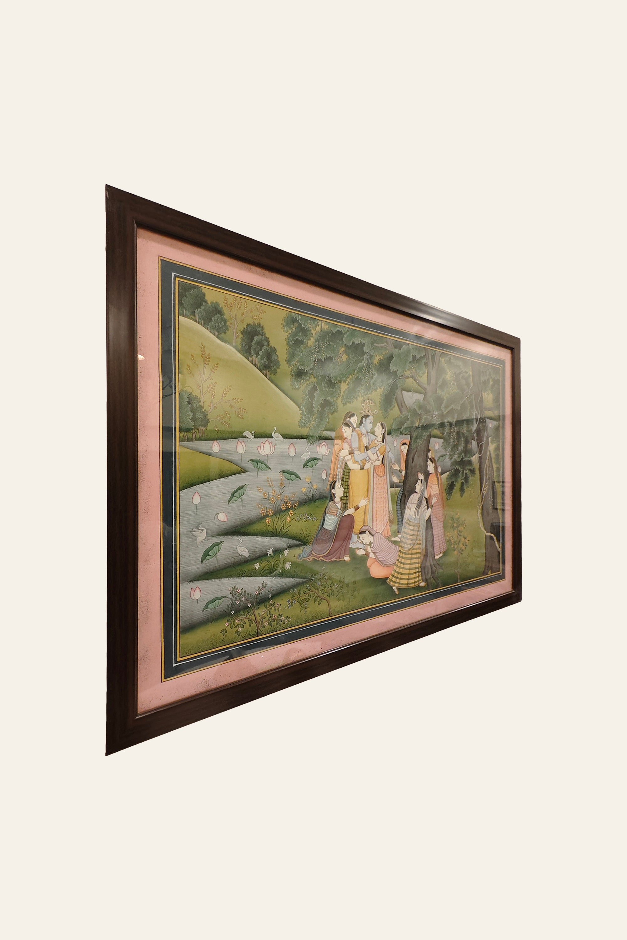Krishna Yamuna River Wall Art