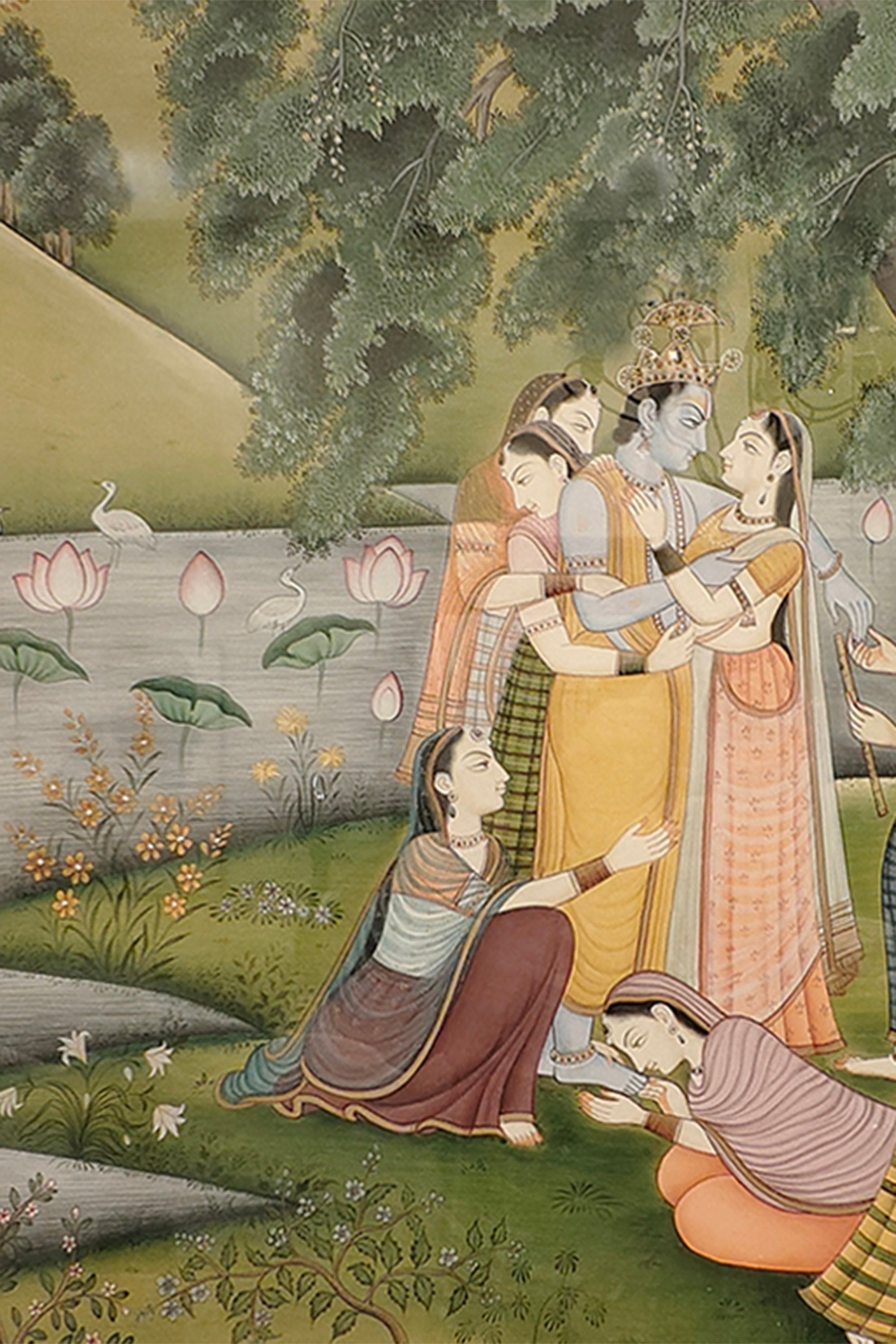 Krishna and Gopis Painting