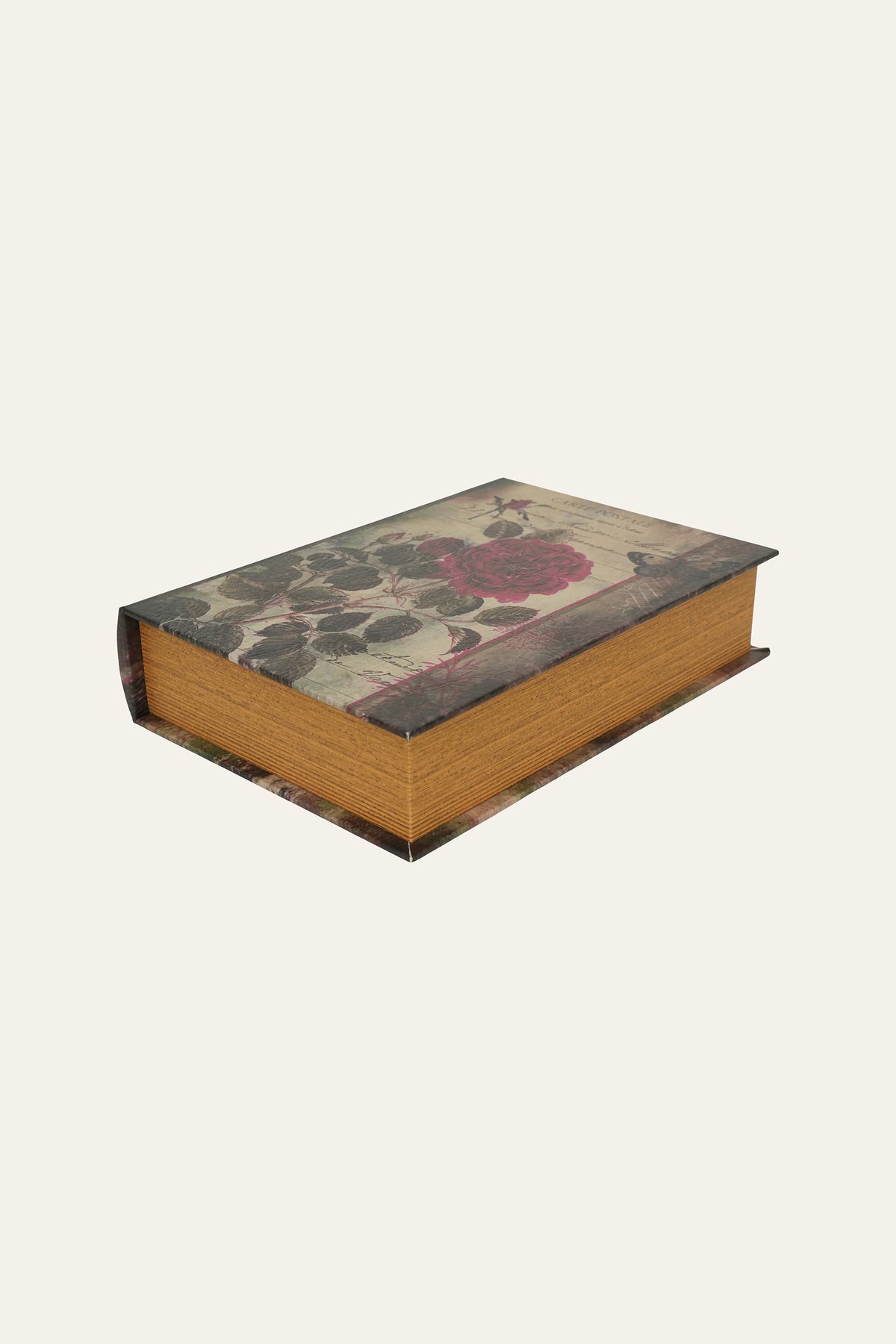 Large botanical pattern decorative storage box