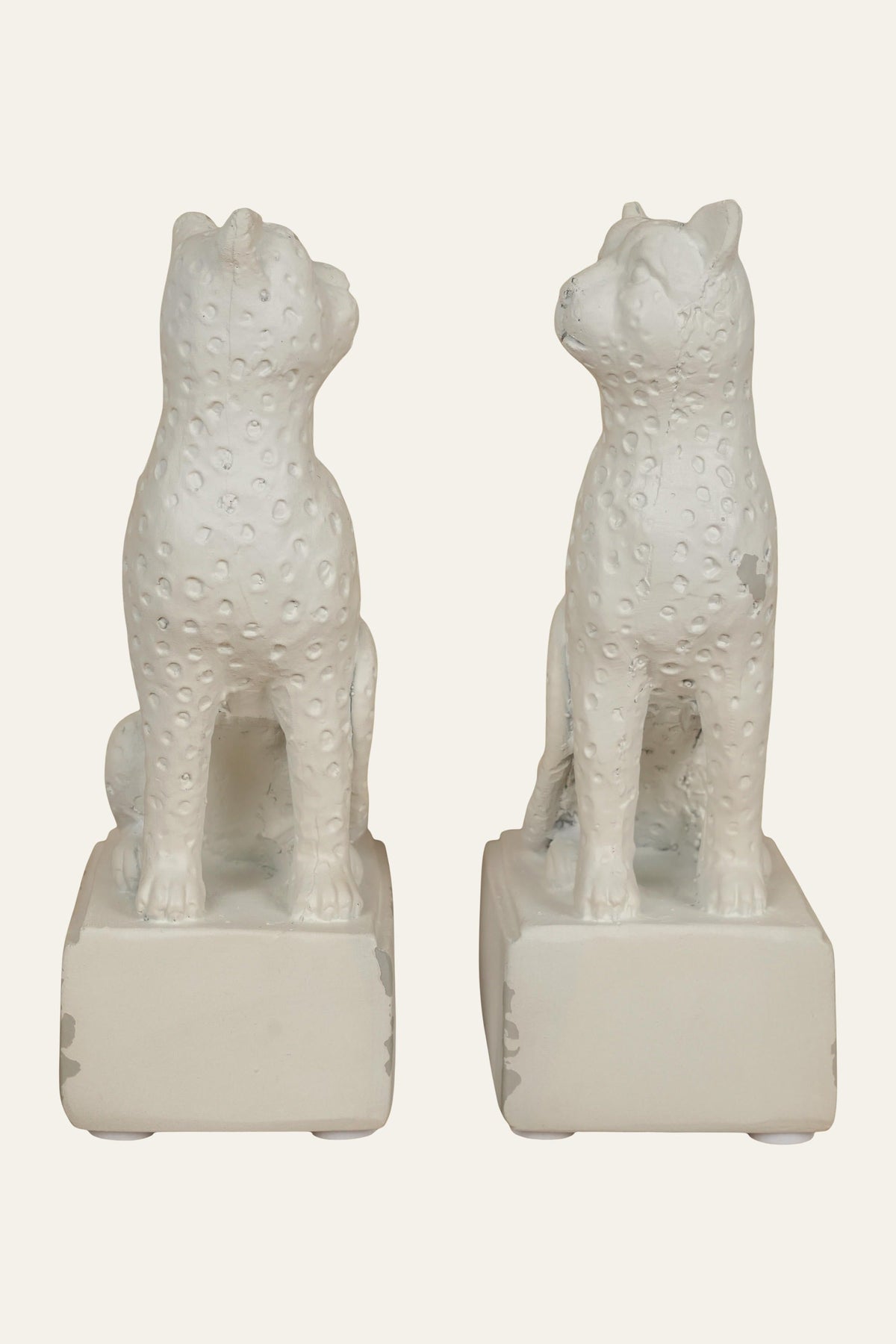 Leopard animal bookends for library