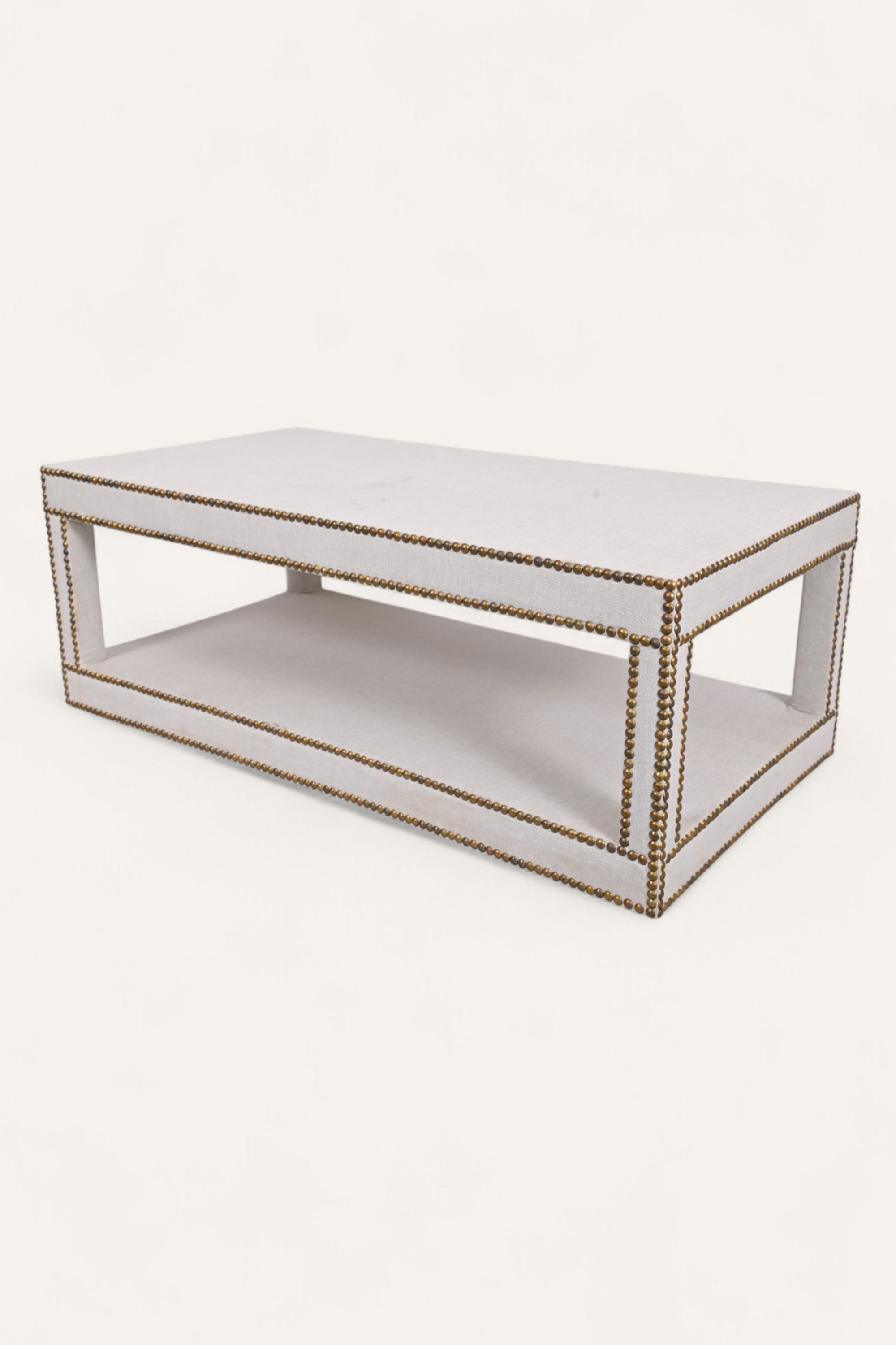 Linen Upholstered Coffee Table