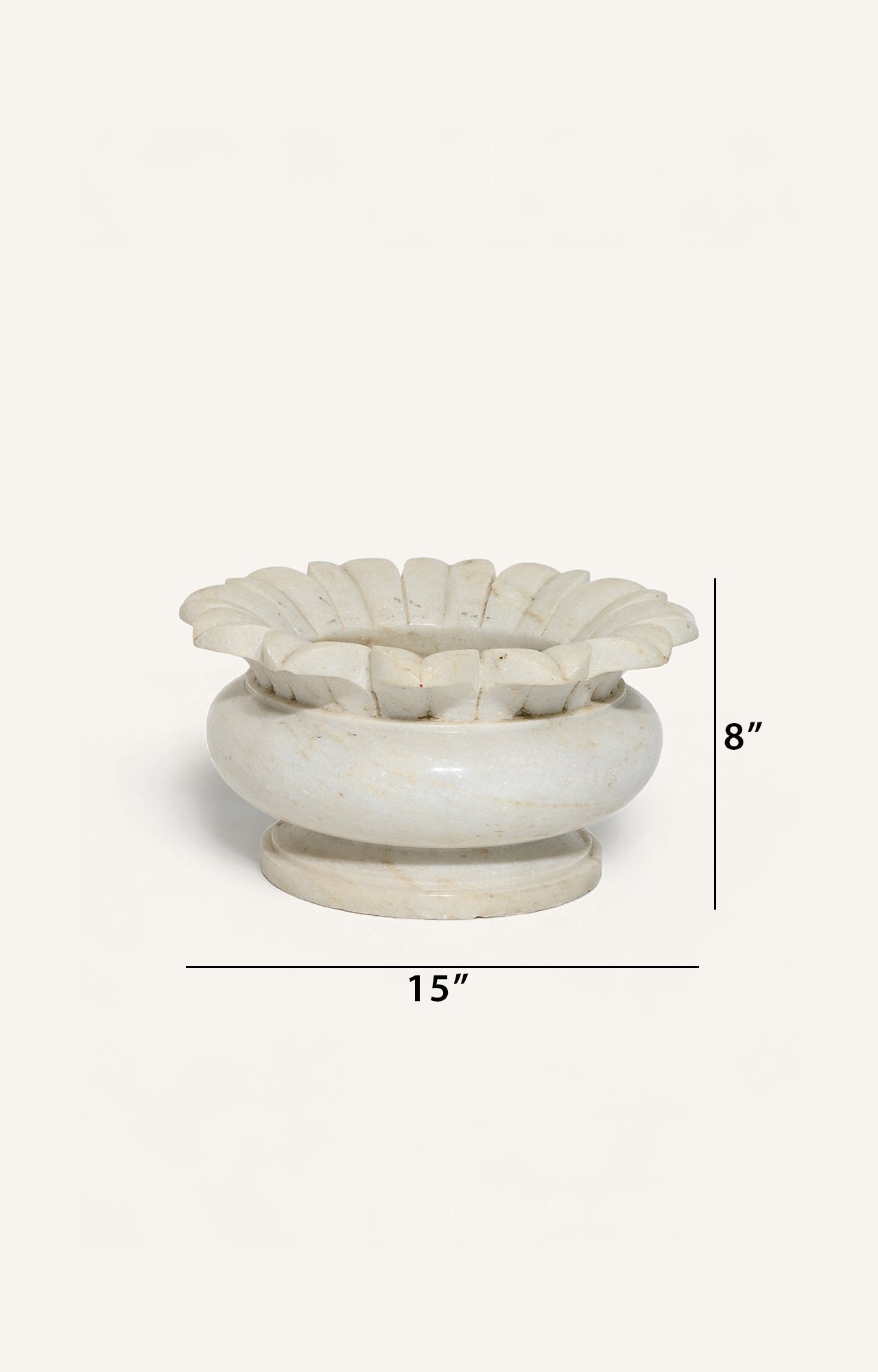 Louts Bowl Planter_size