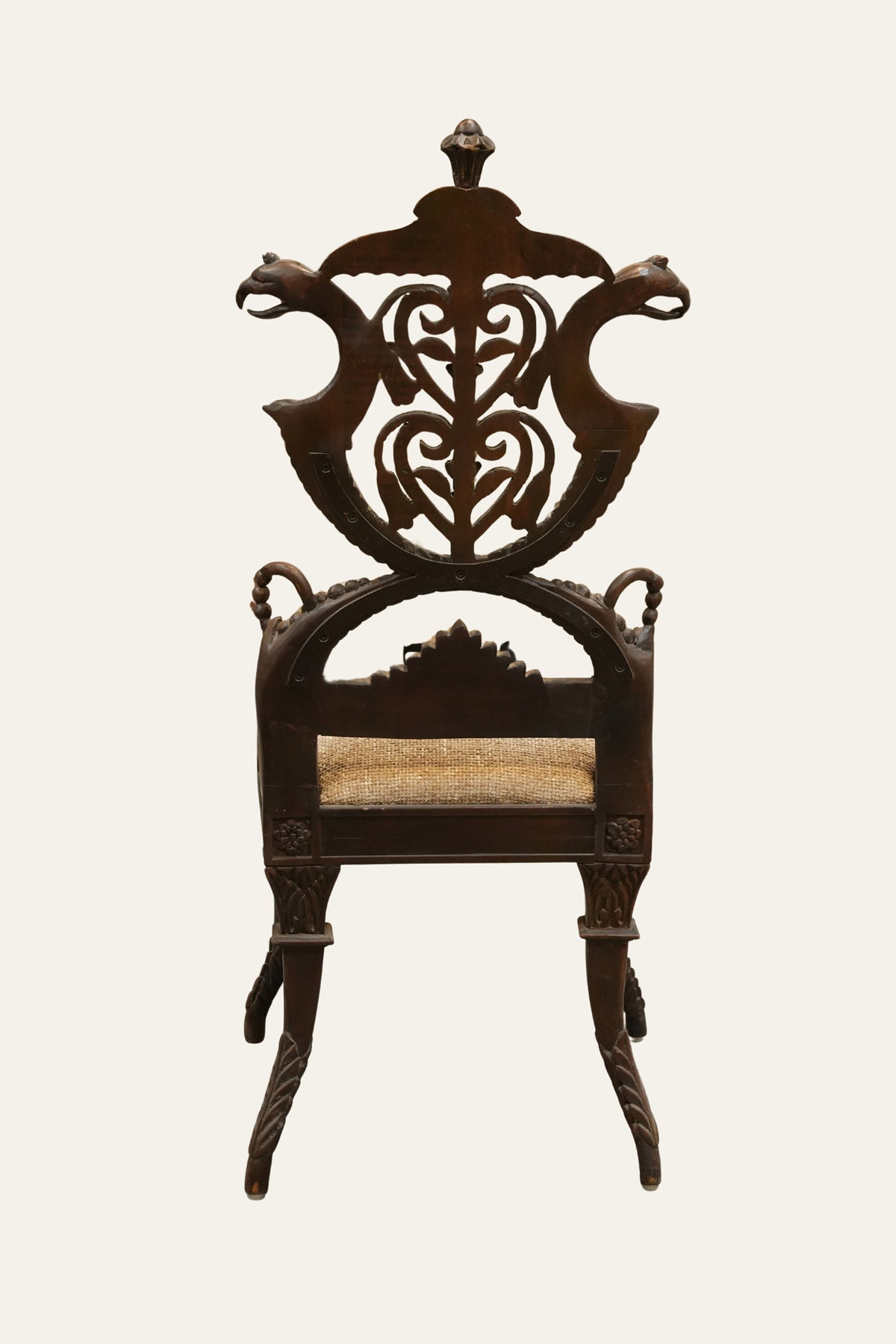 Luxury Carved Wooden Desk Chair