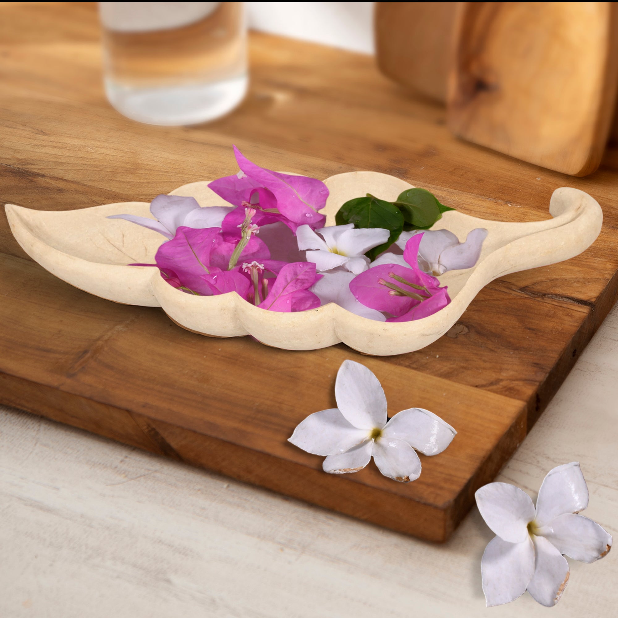 Luxury Leaf Design Serving Tray