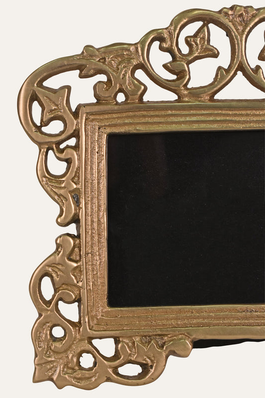 Luxury antique brass photo frame