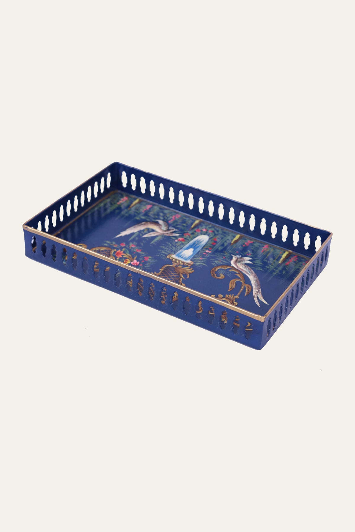Luxury hand-painted serving tray