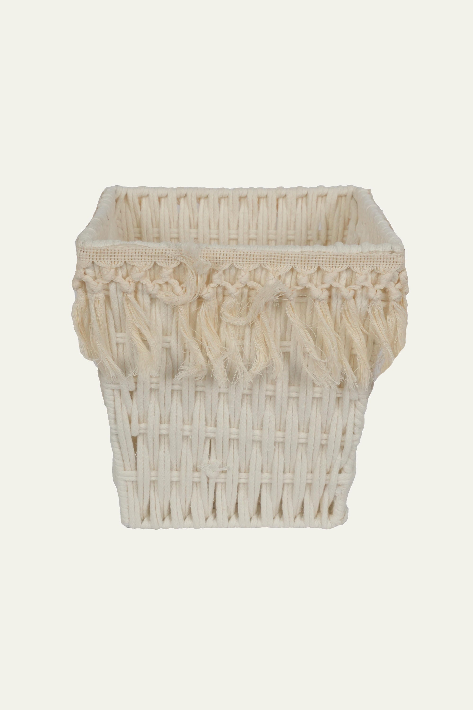 Macrame Rope Storage Basket for Home Organization