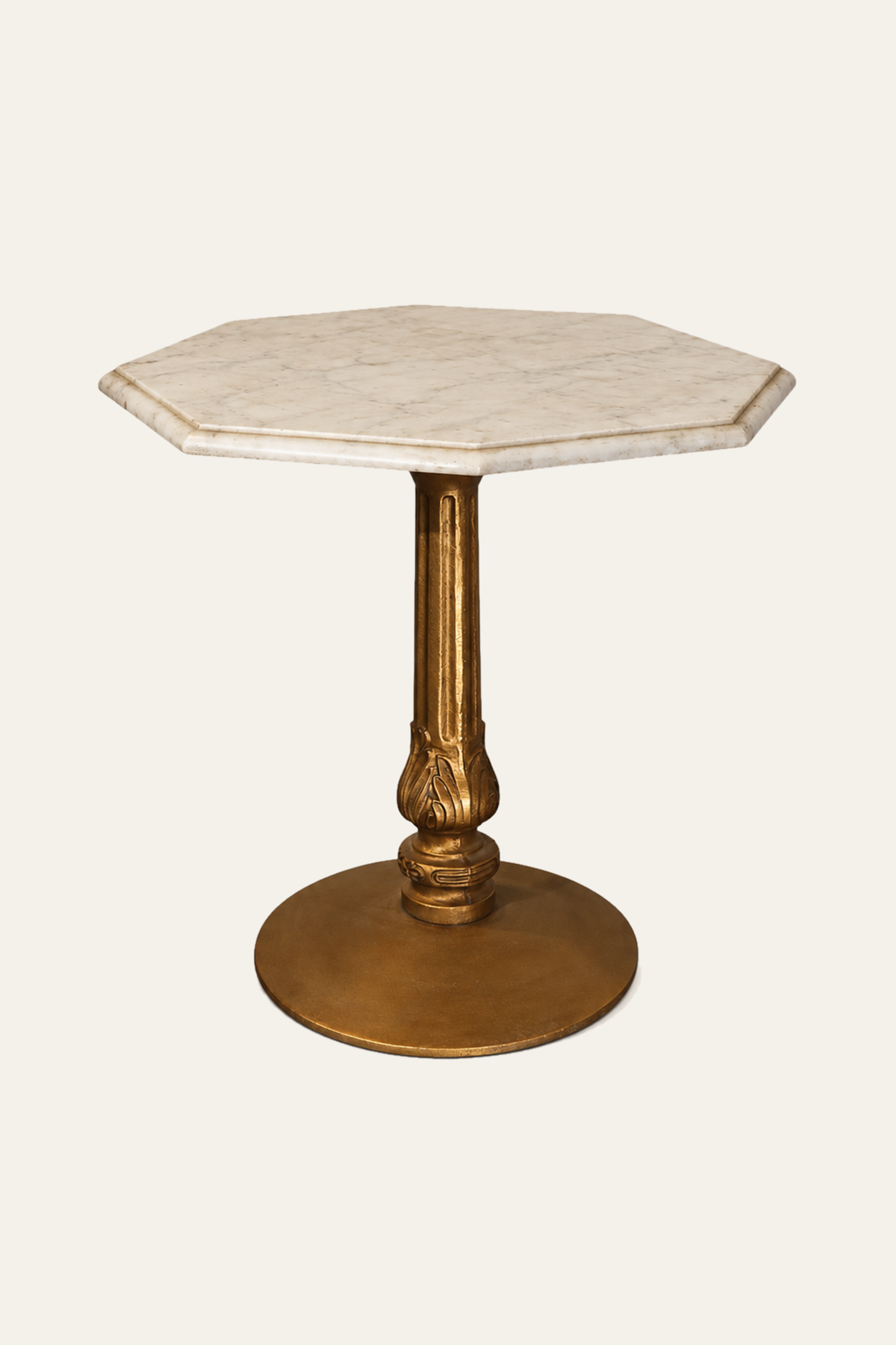 Marble Pedestal Side Table