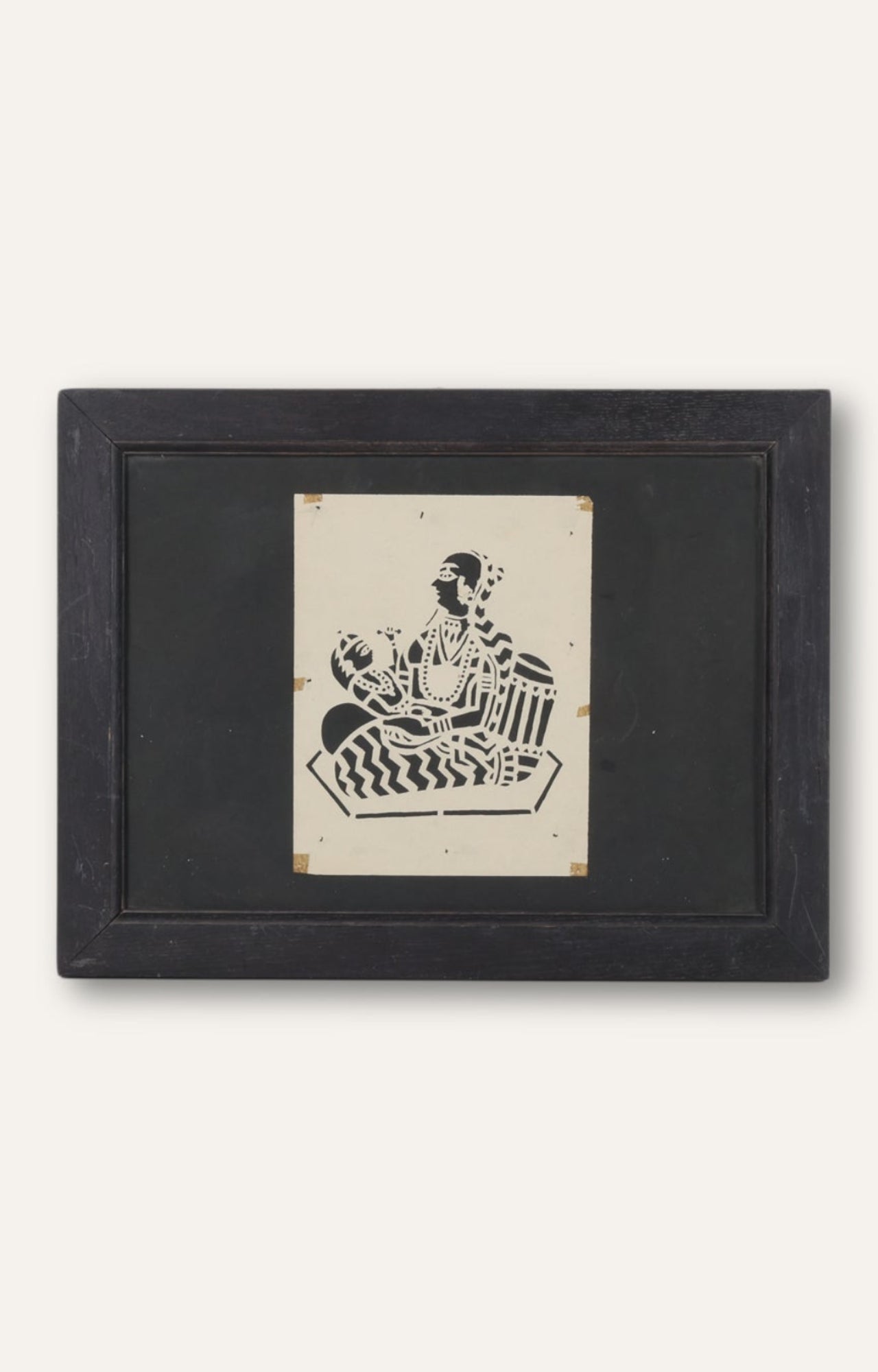 Maternal Love Stencil Art (Framed)