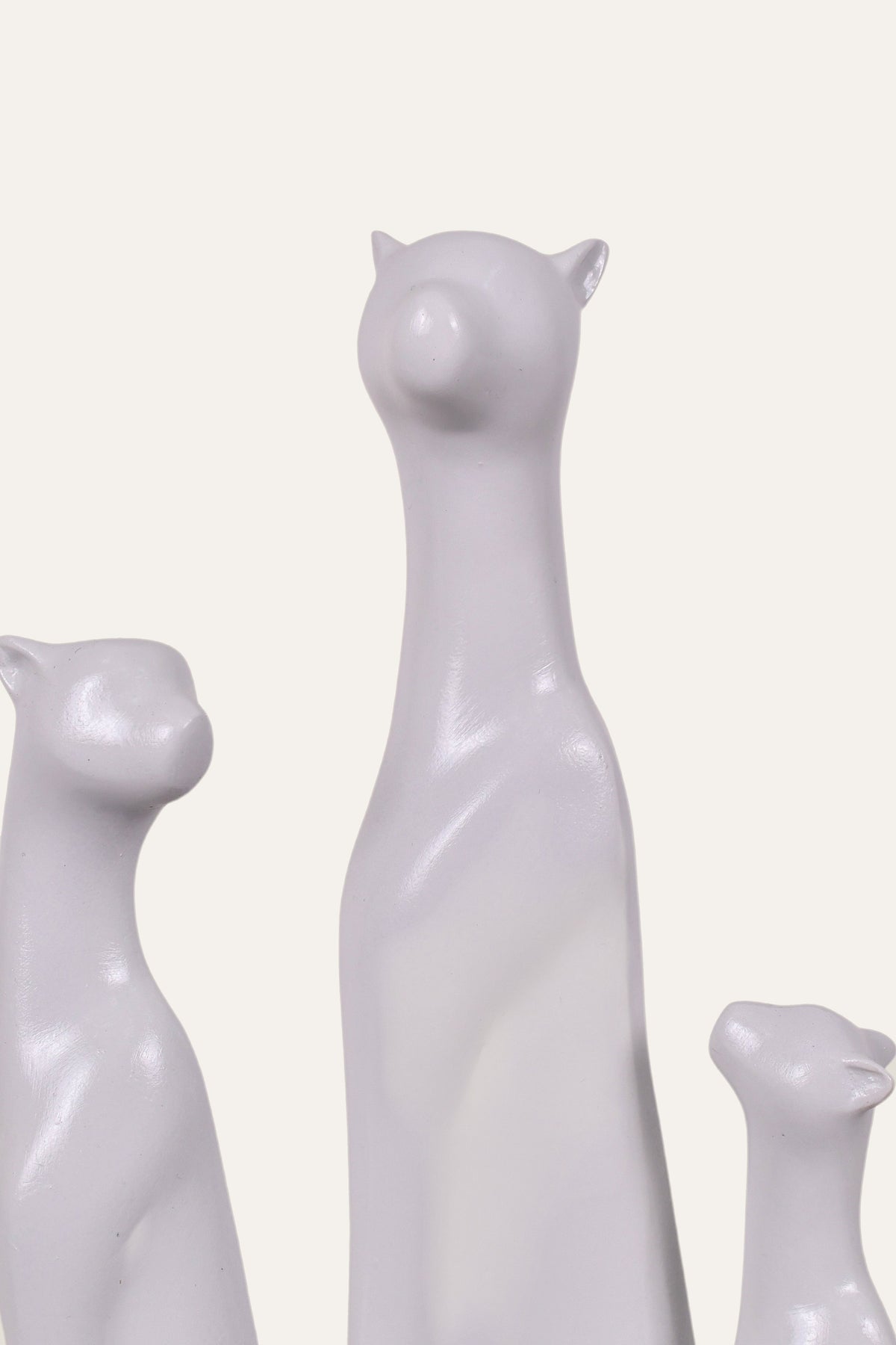 Minimalist animal figurine set for home