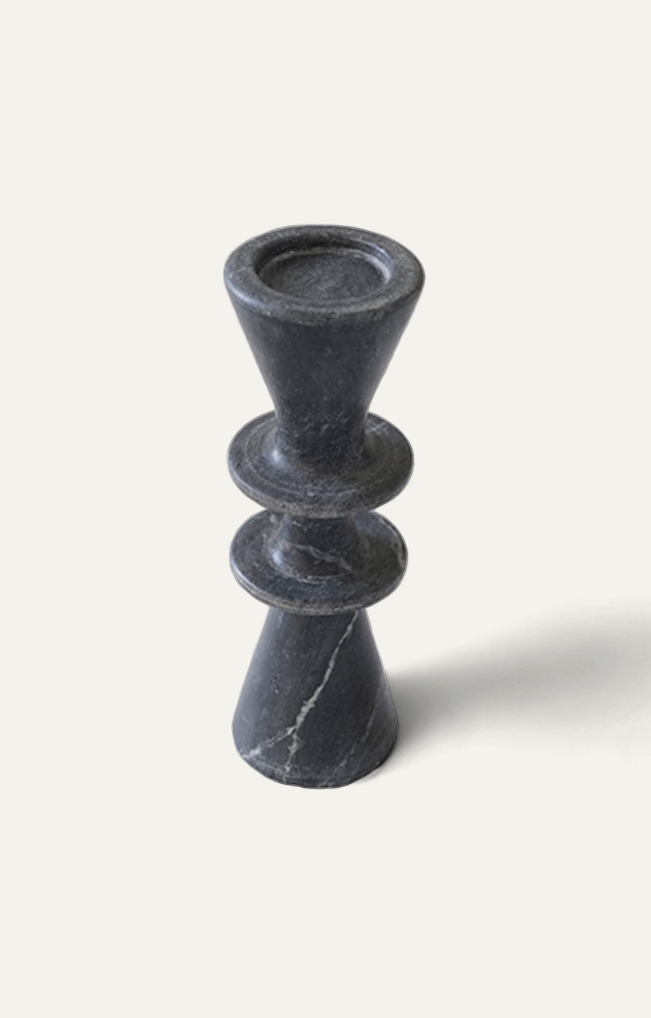 Modern Black Marble candle Stand_4